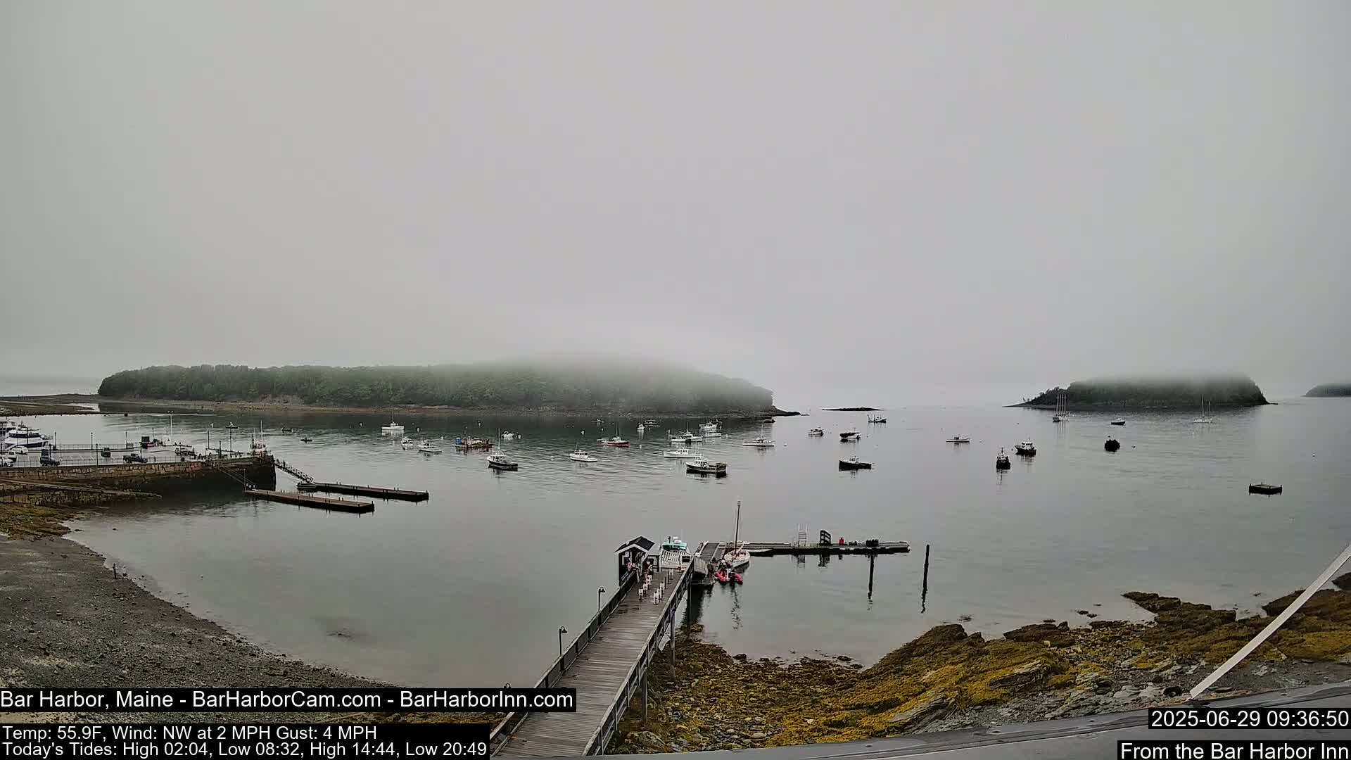 Bar Harbor North View Live Cam - Maine, USA