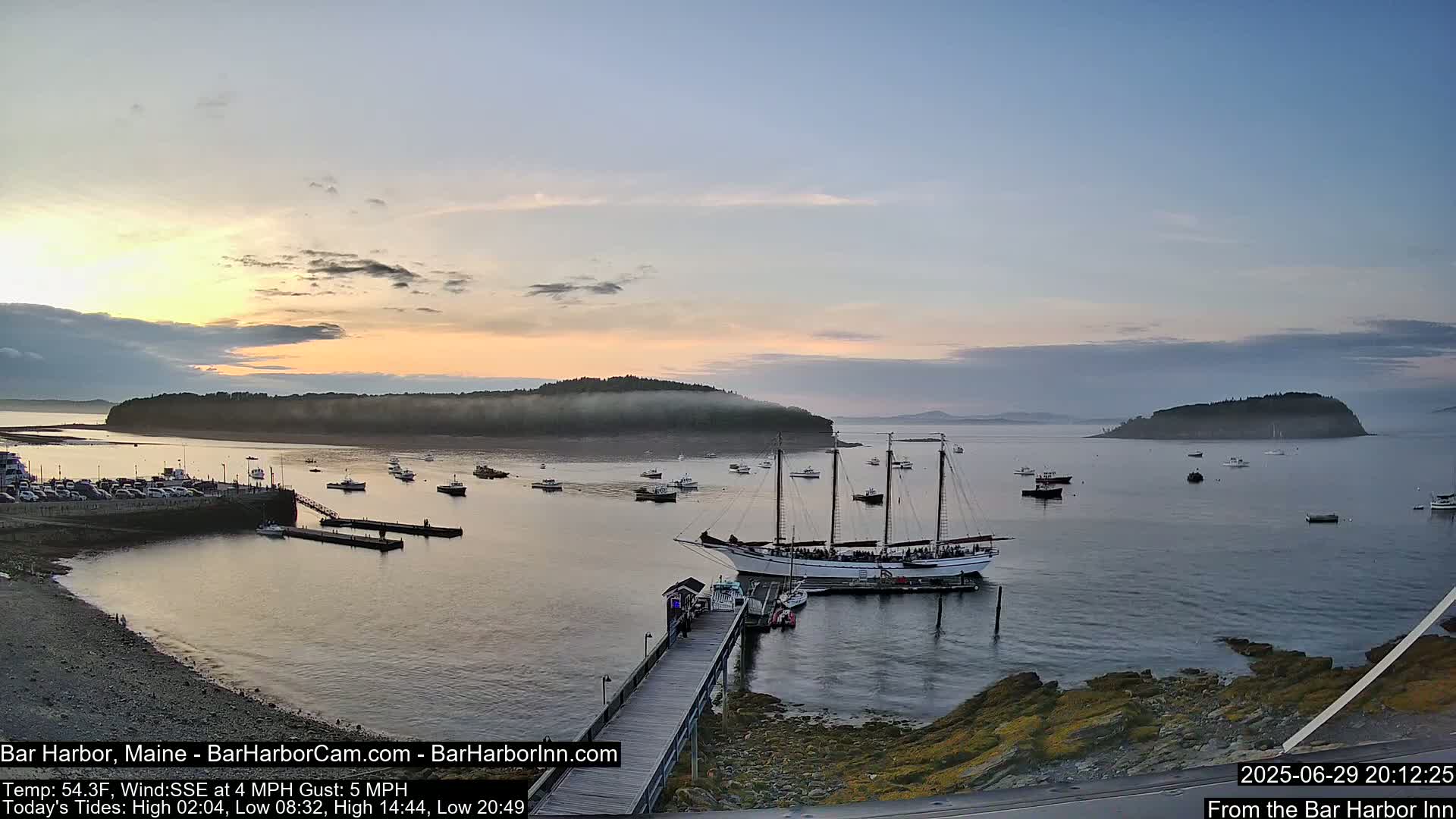 Bar Harbor North View Live Cam - Maine, USA