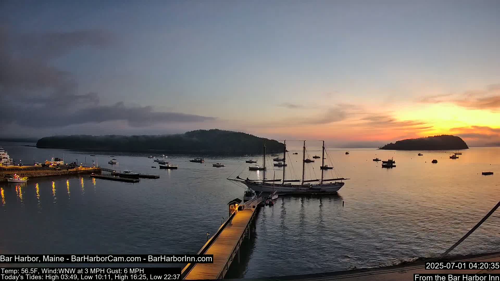 Bar Harbor North View Live Cam - Maine, USA