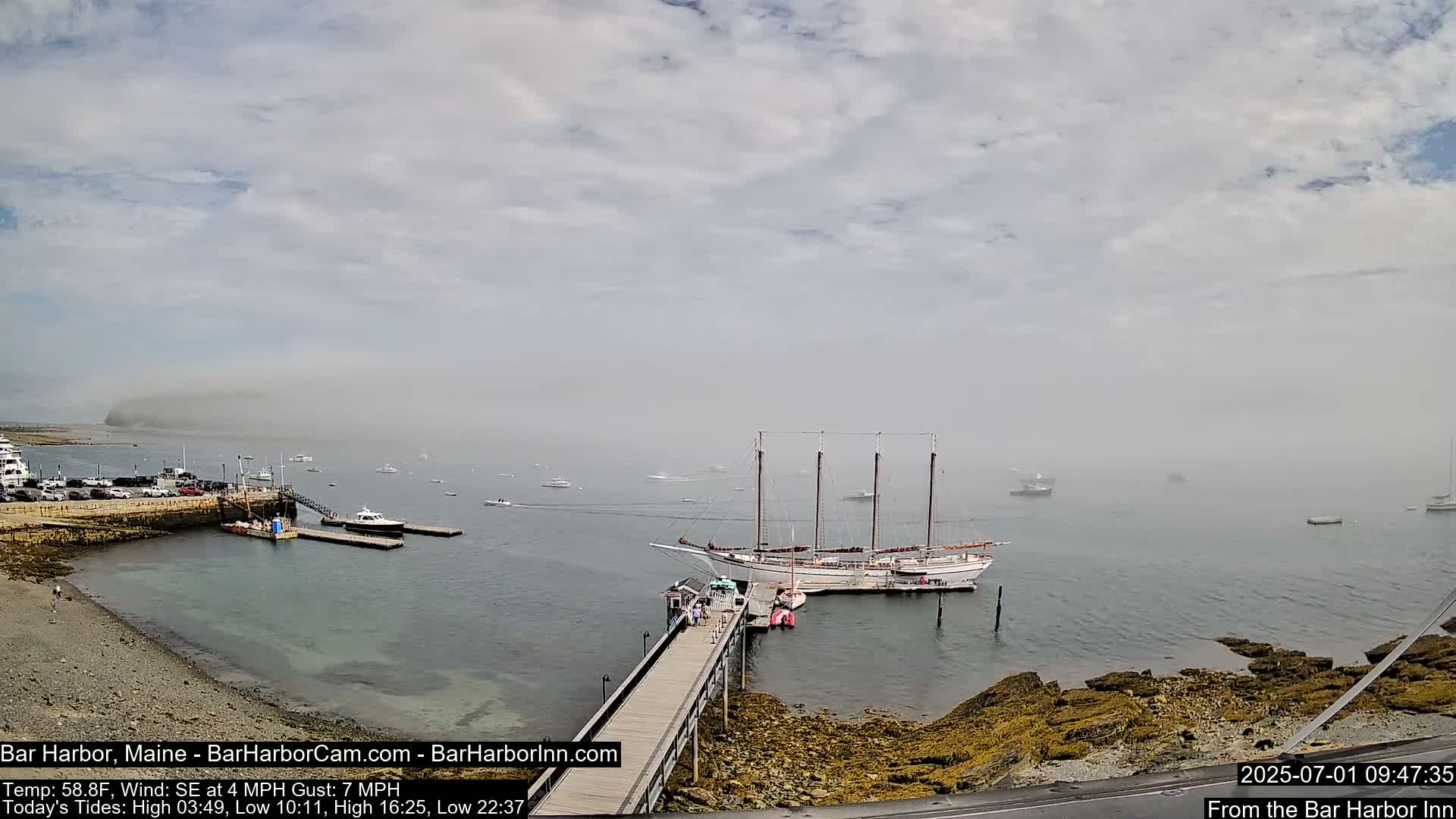 Bar Harbor North View Live Cam - Maine, USA