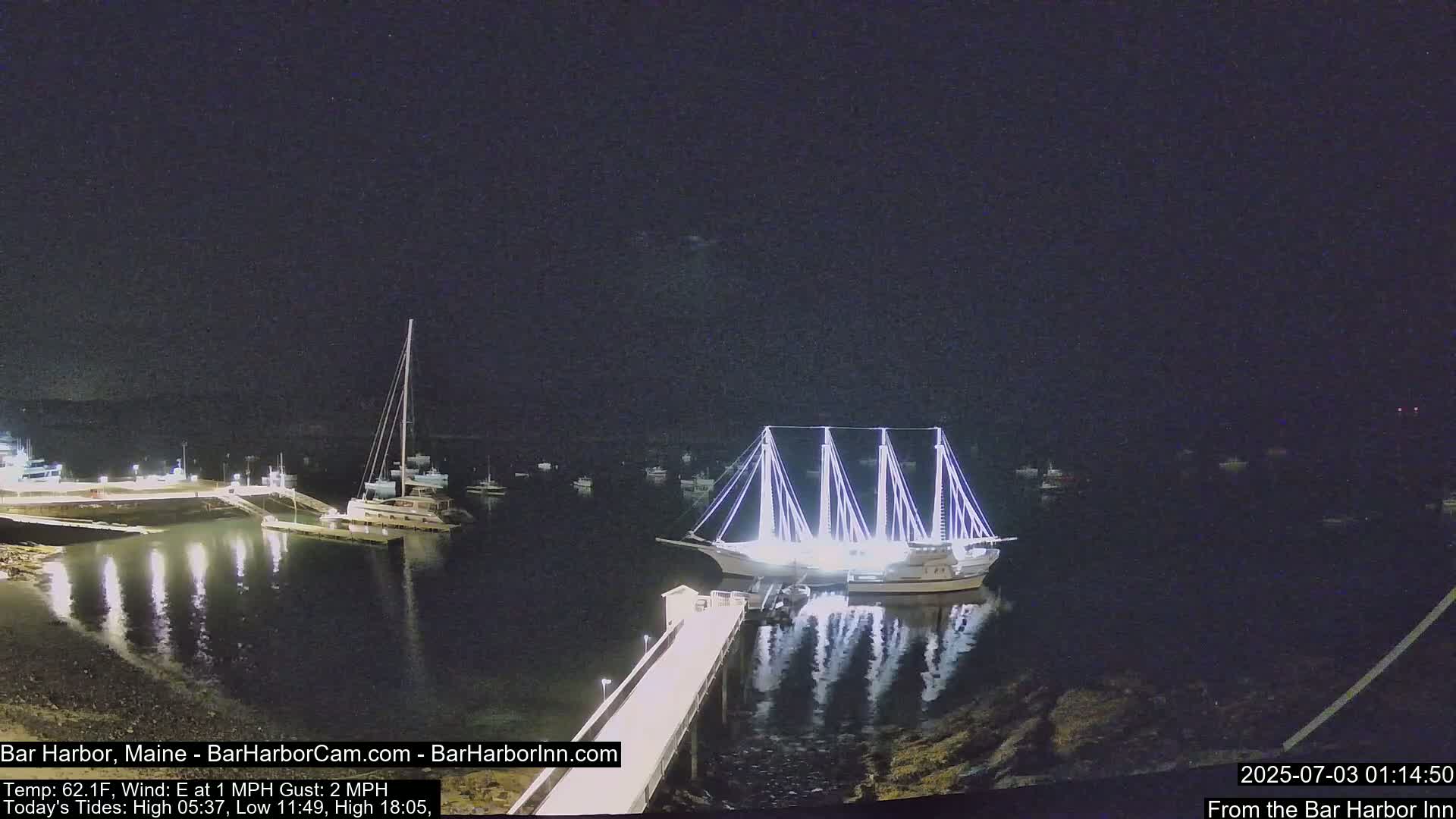 Bar Harbor North View Live Cam - Maine, USA