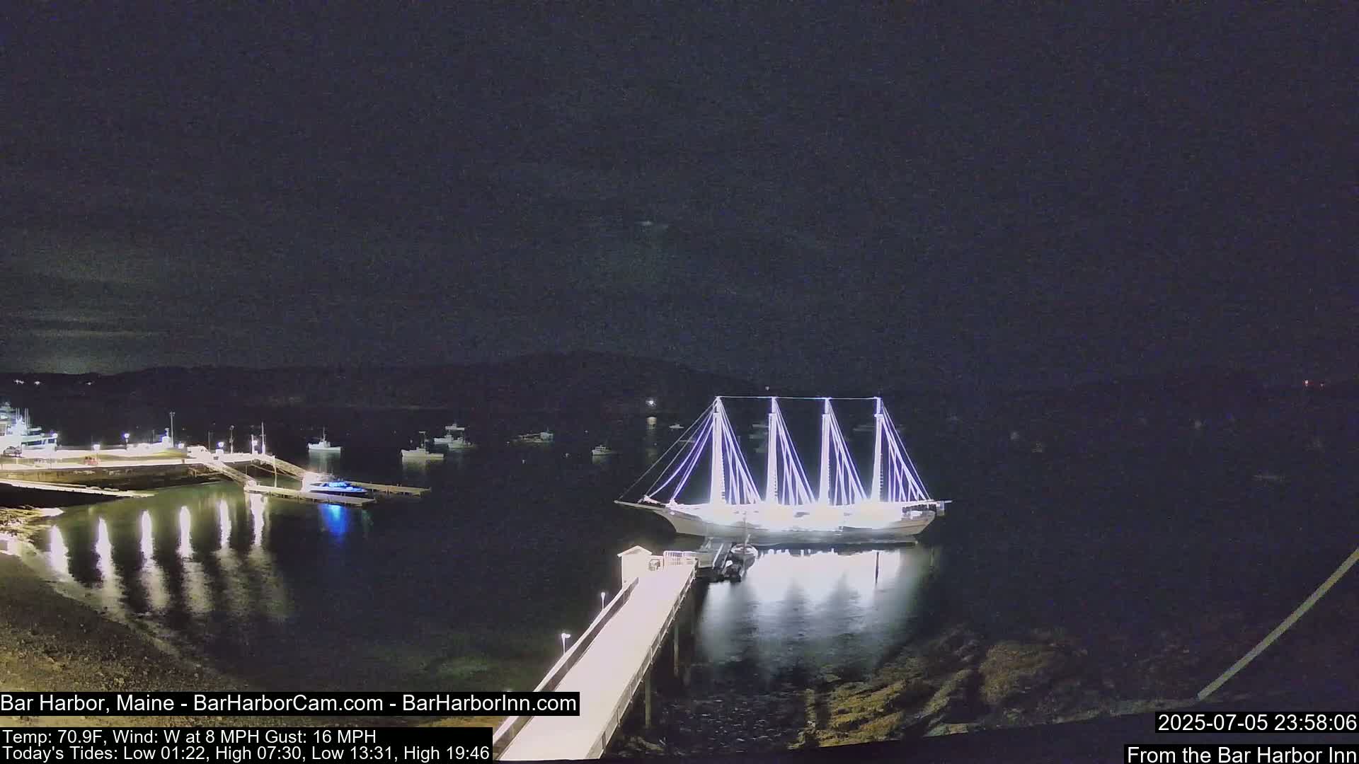 Bar Harbor North View Live Cam - Maine, USA