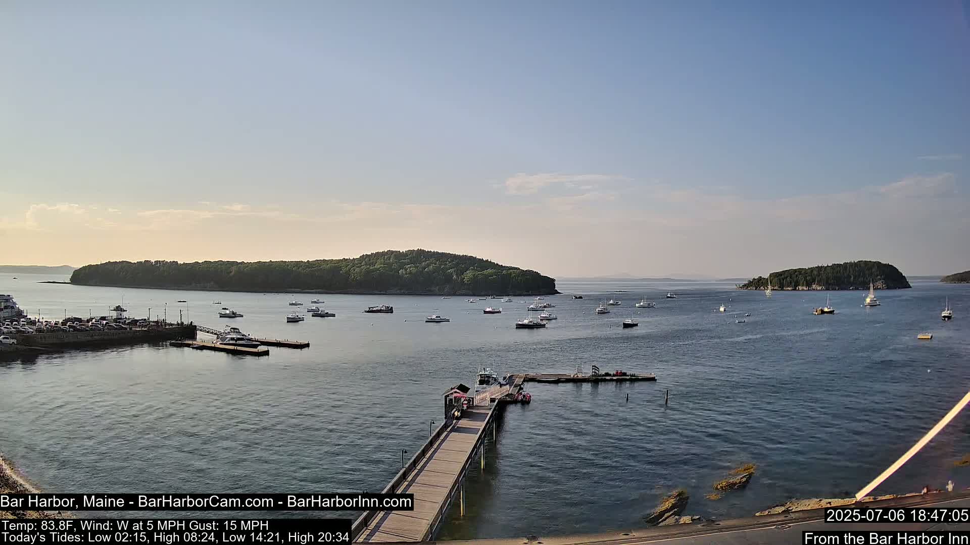 Bar Harbor North View Live Cam - Maine, USA