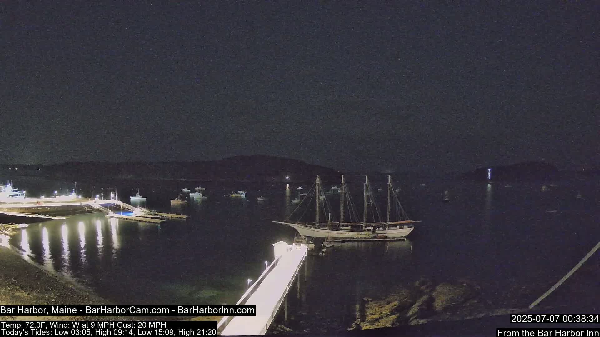 Bar Harbor North View Live Cam - Maine, USA