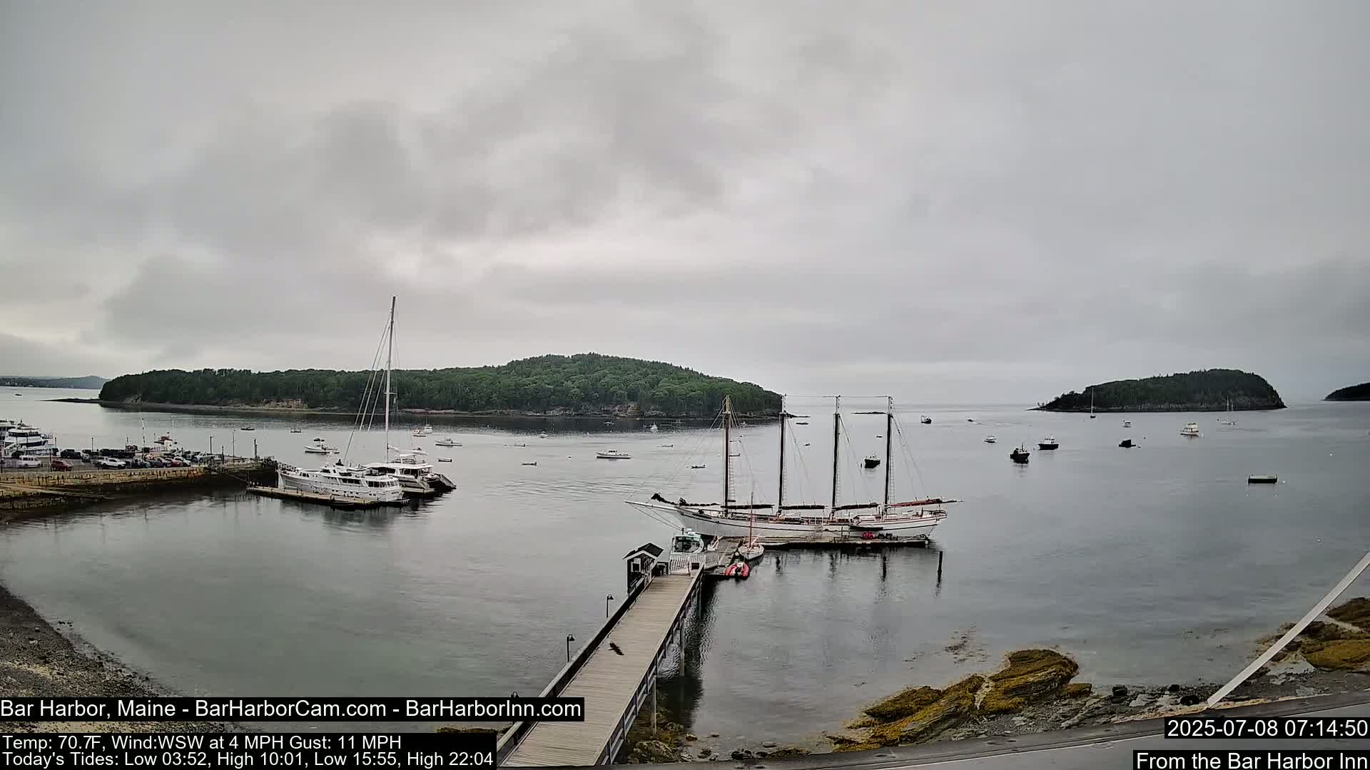 Bar Harbor North View Live Cam - Maine, USA