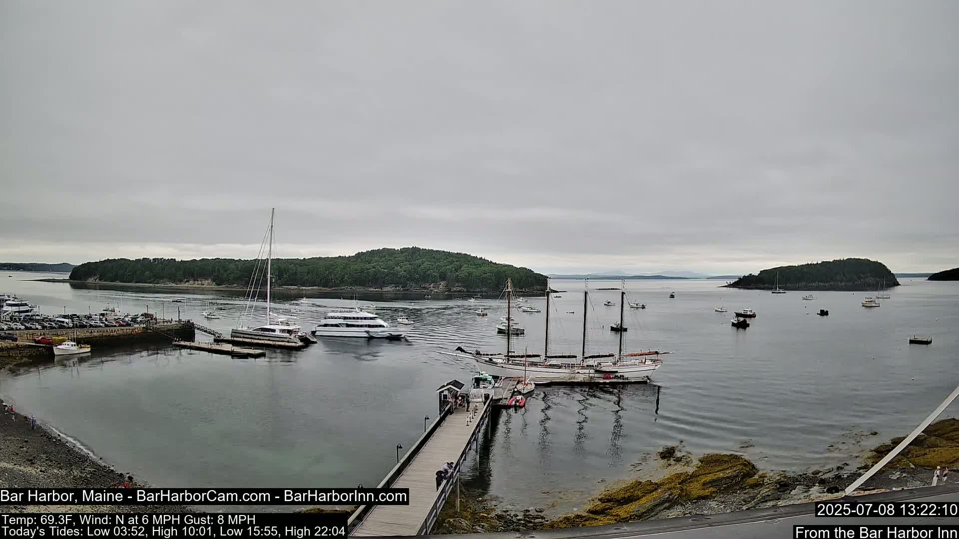 Bar Harbor North View Live Cam - Maine, USA