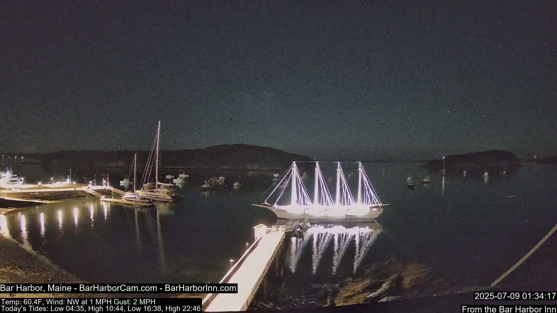 Bar Harbor North View Live Cam - Maine, USA