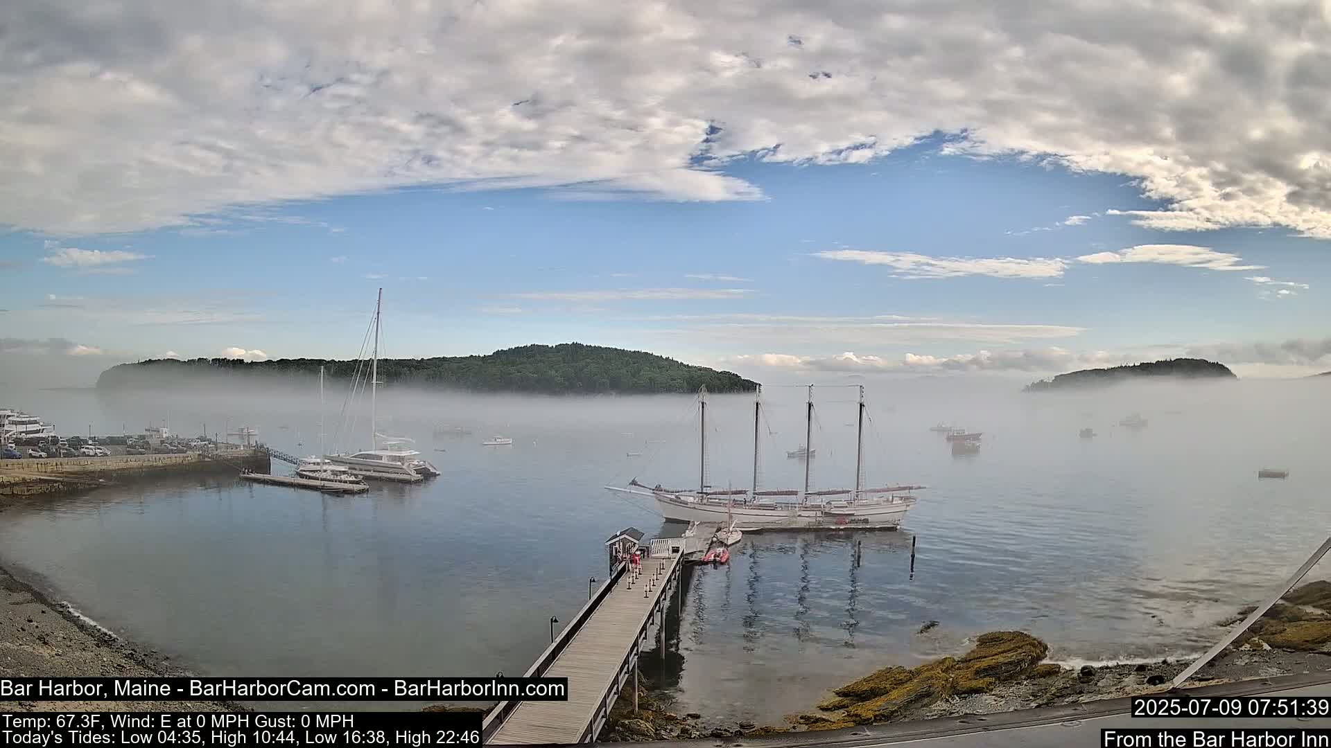 Bar Harbor North View Live Cam - Maine, USA
