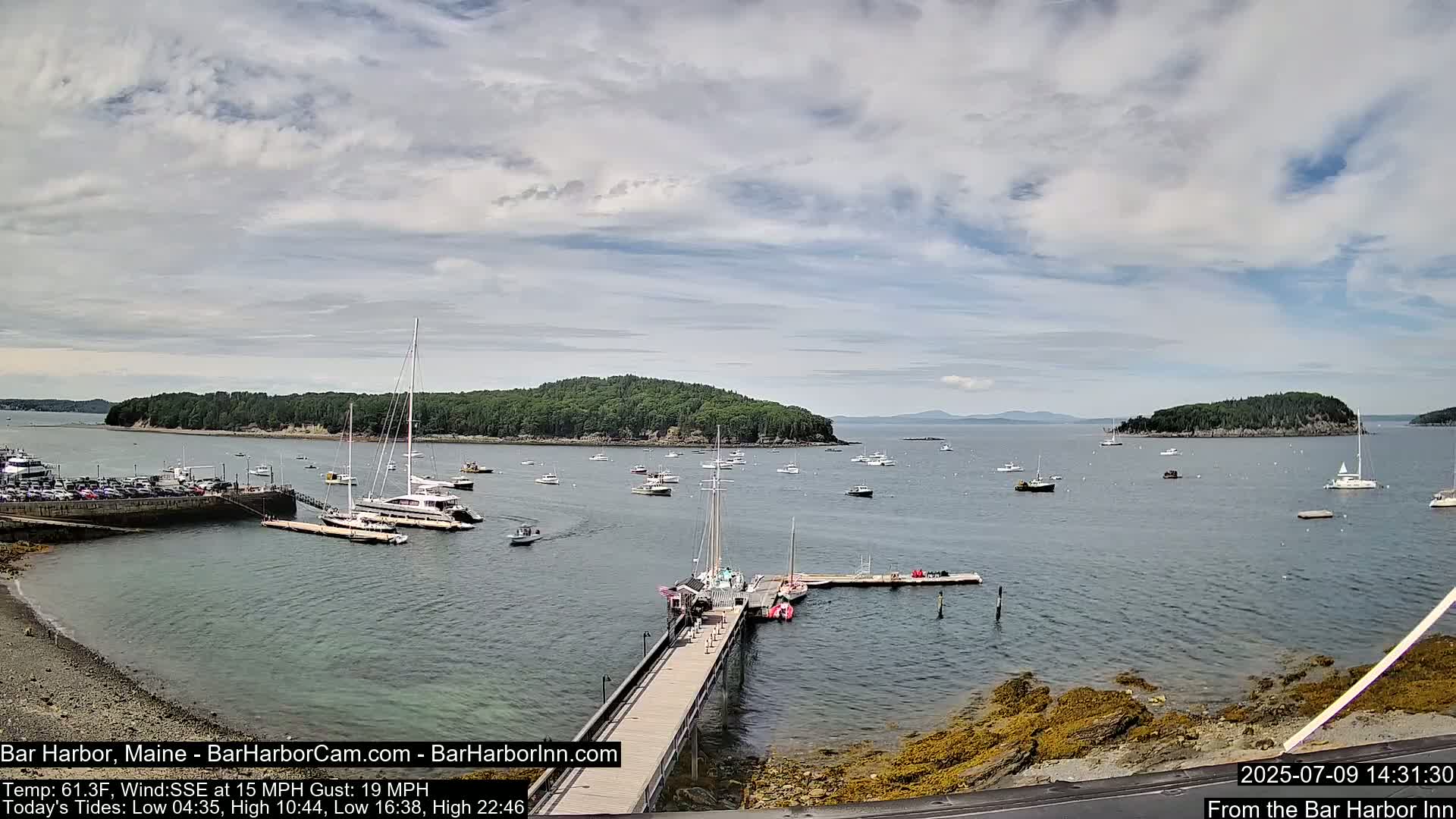 Bar Harbor North View Live Cam - Maine, USA