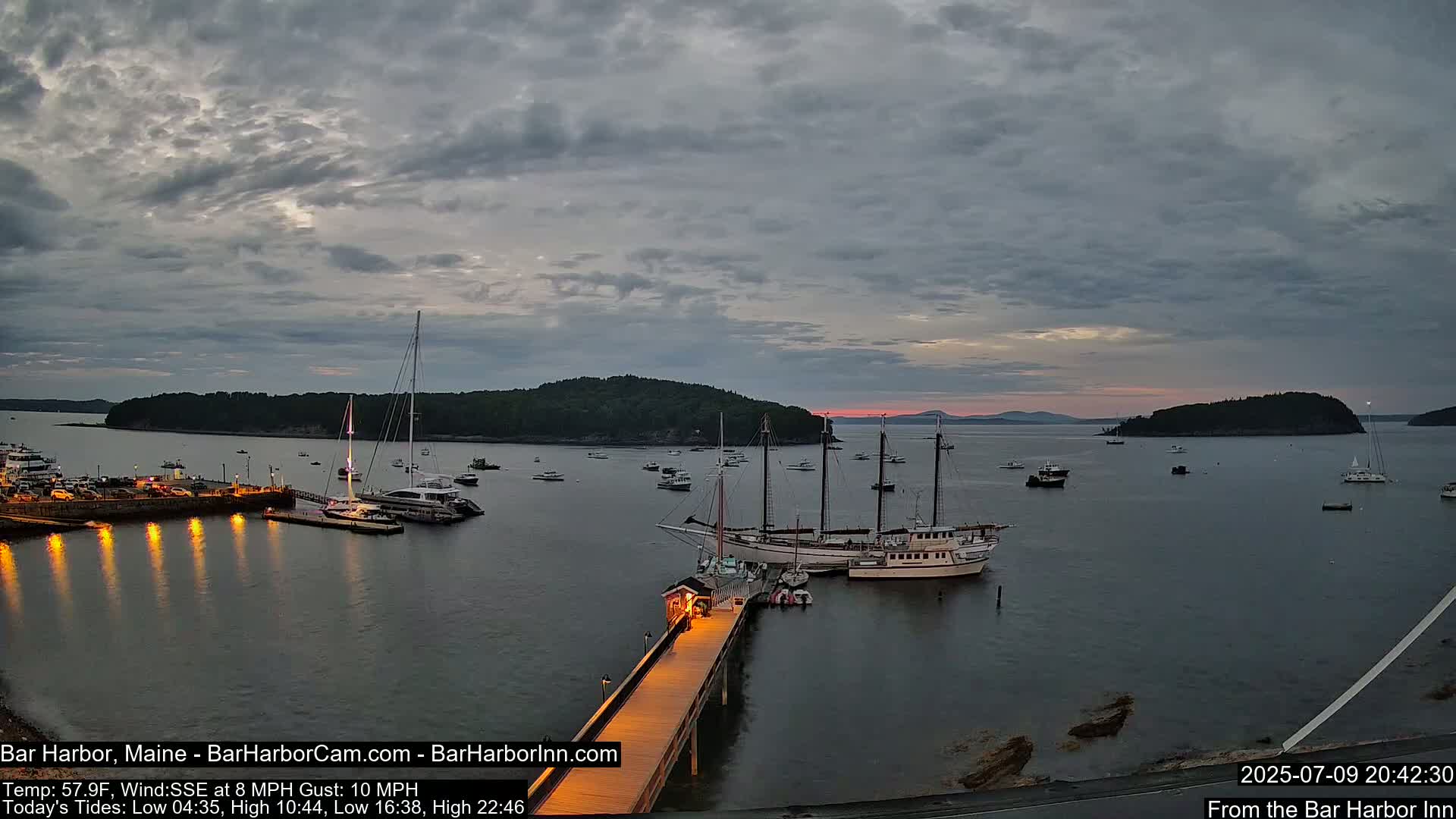 Bar Harbor North View Live Cam - Maine, USA