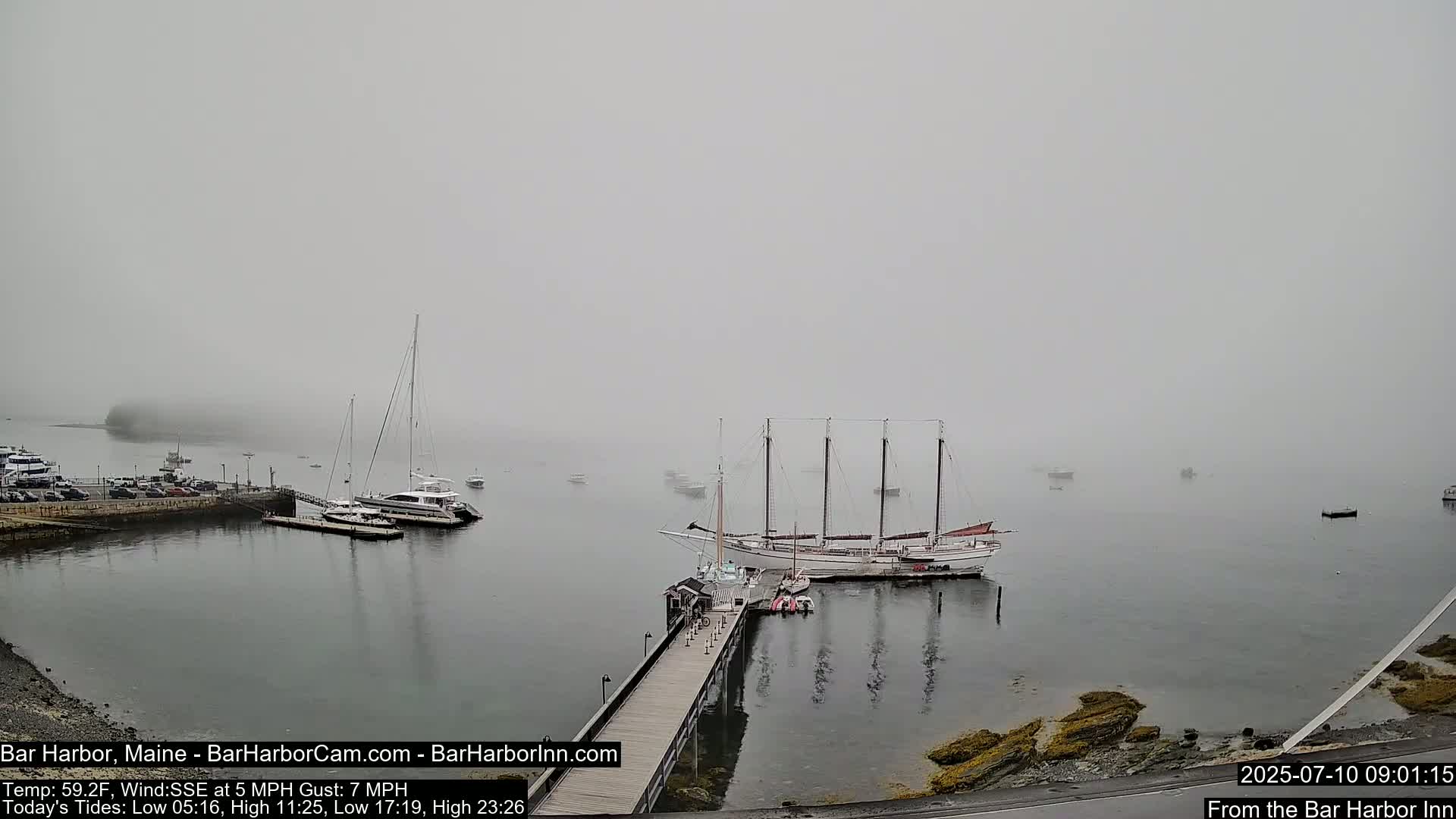 Bar Harbor North View Live Cam - Maine, USA