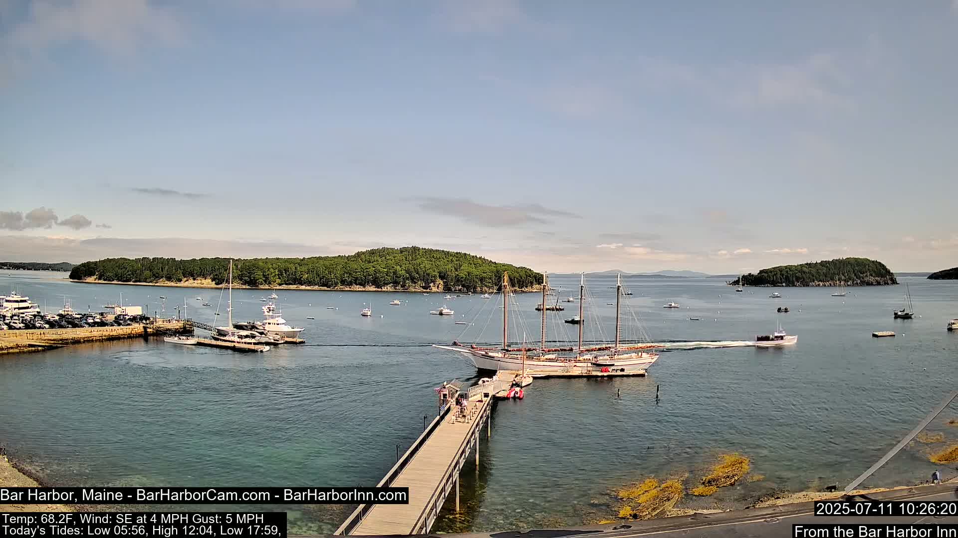 Bar Harbor North View Live Cam - Maine, USA