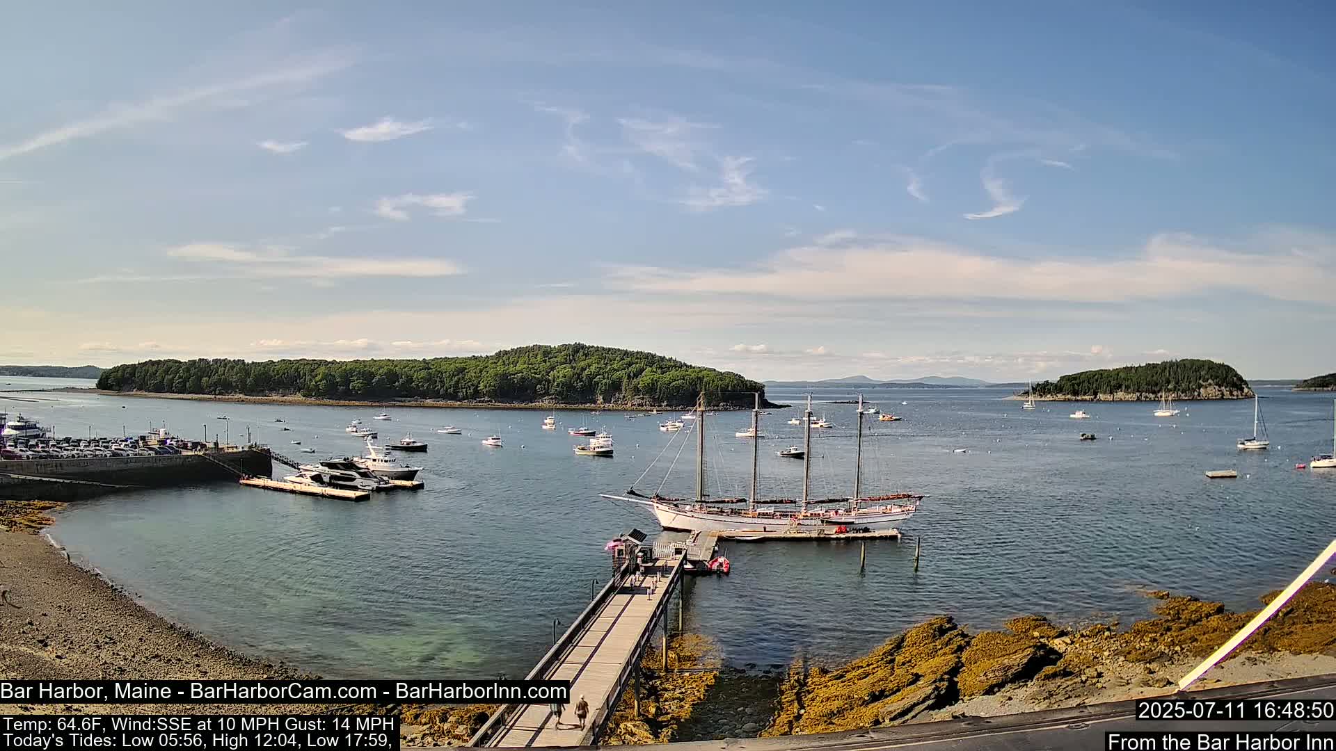 Bar Harbor North View Live Cam - Maine, USA