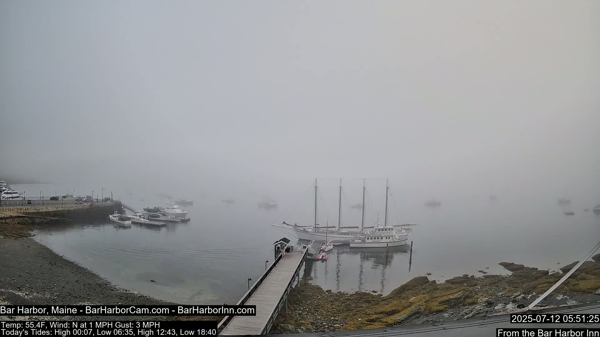 Bar Harbor North View Live Cam - Maine, USA