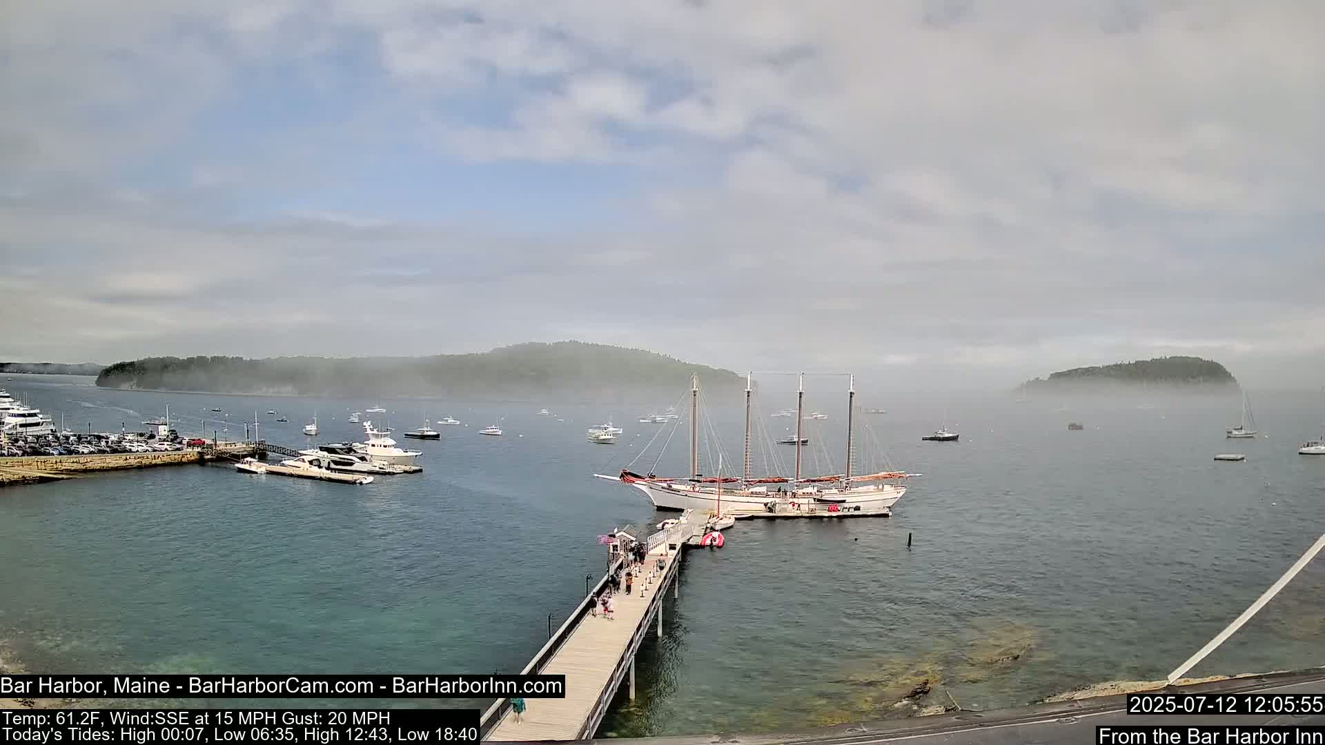 Bar Harbor North View Live Cam - Maine, USA