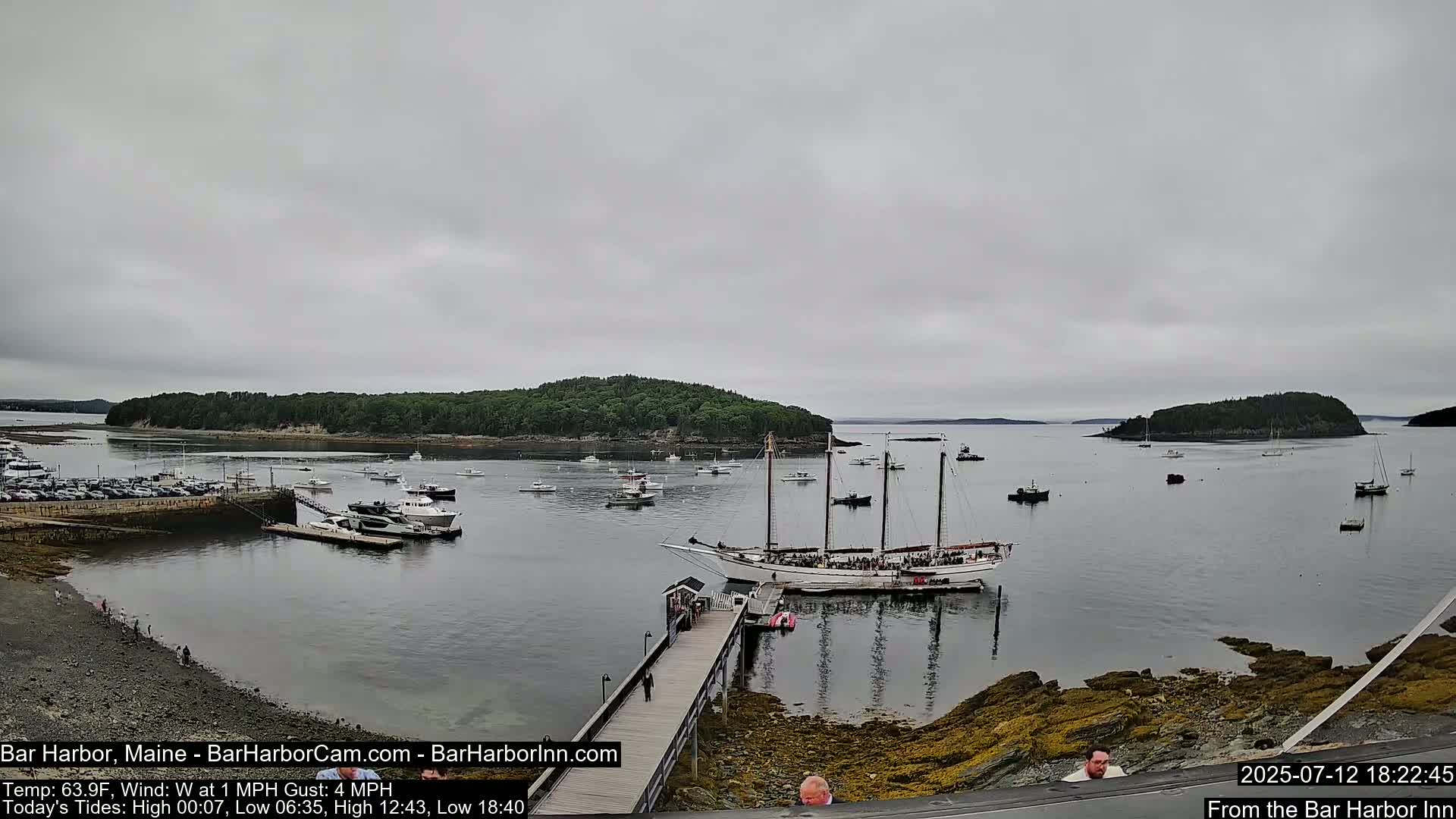 Bar Harbor North View Live Cam - Maine, USA