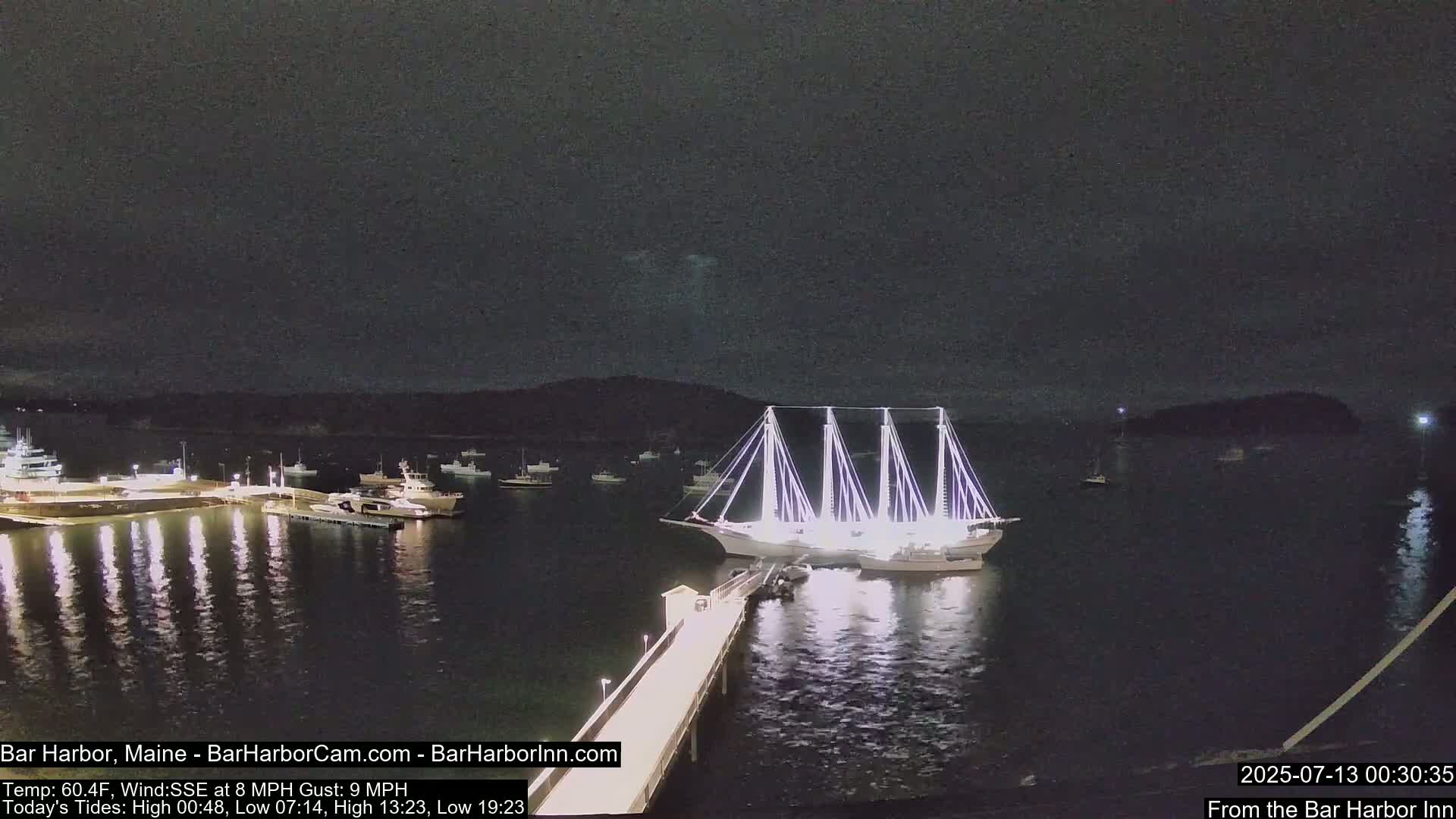 Bar Harbor North View Live Cam - Maine, USA