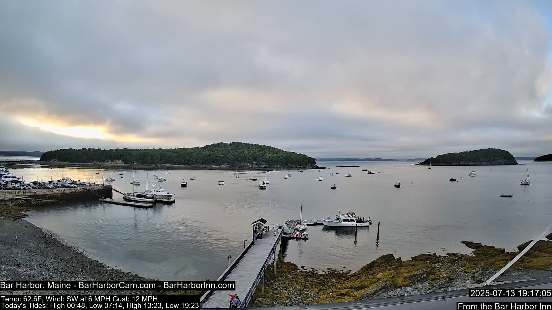 Bar Harbor North View Live Cam - Maine, USA