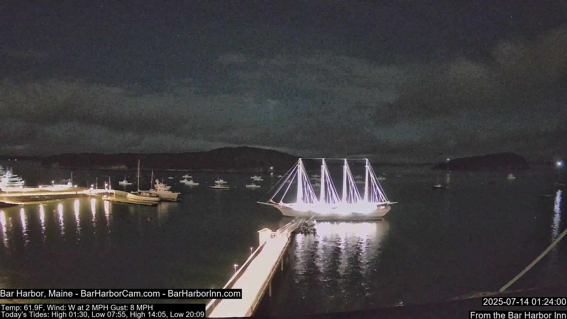 Bar Harbor North View Live Cam - Maine, USA