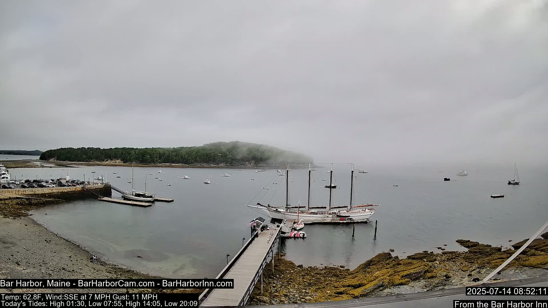 Bar Harbor North View Live Cam - Maine, USA