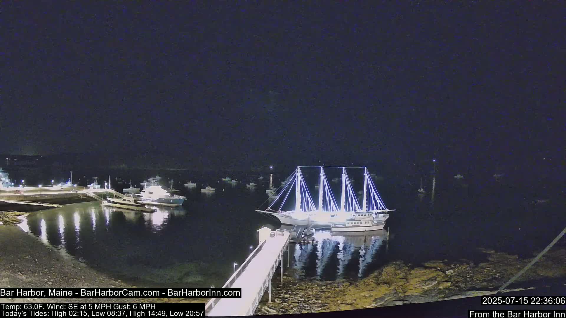 Bar Harbor North View Live Cam - Maine, USA