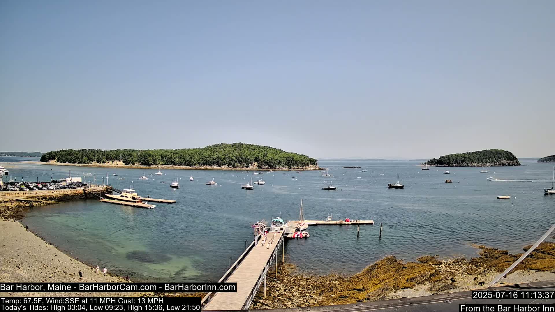 Bar Harbor North View Live Cam - Maine, USA