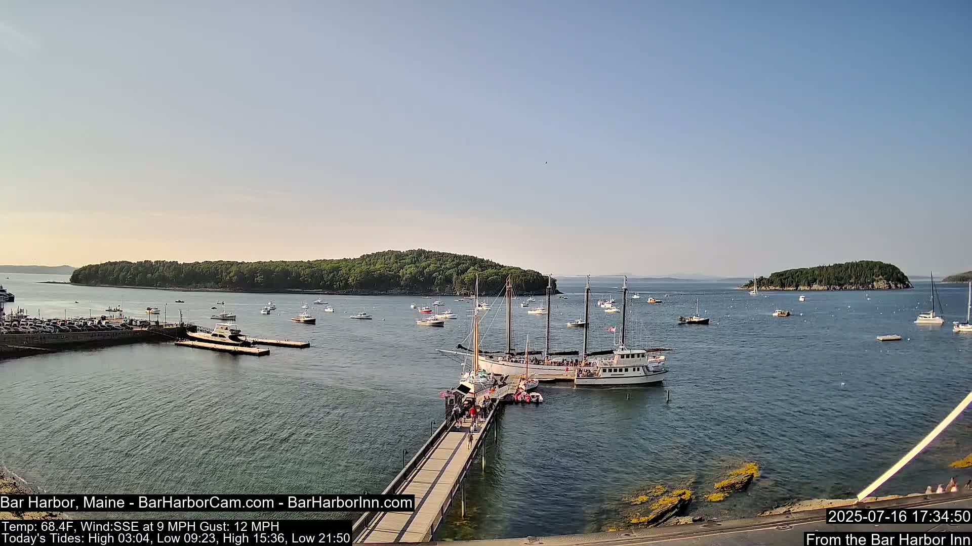 Bar Harbor North View Live Cam - Maine, USA