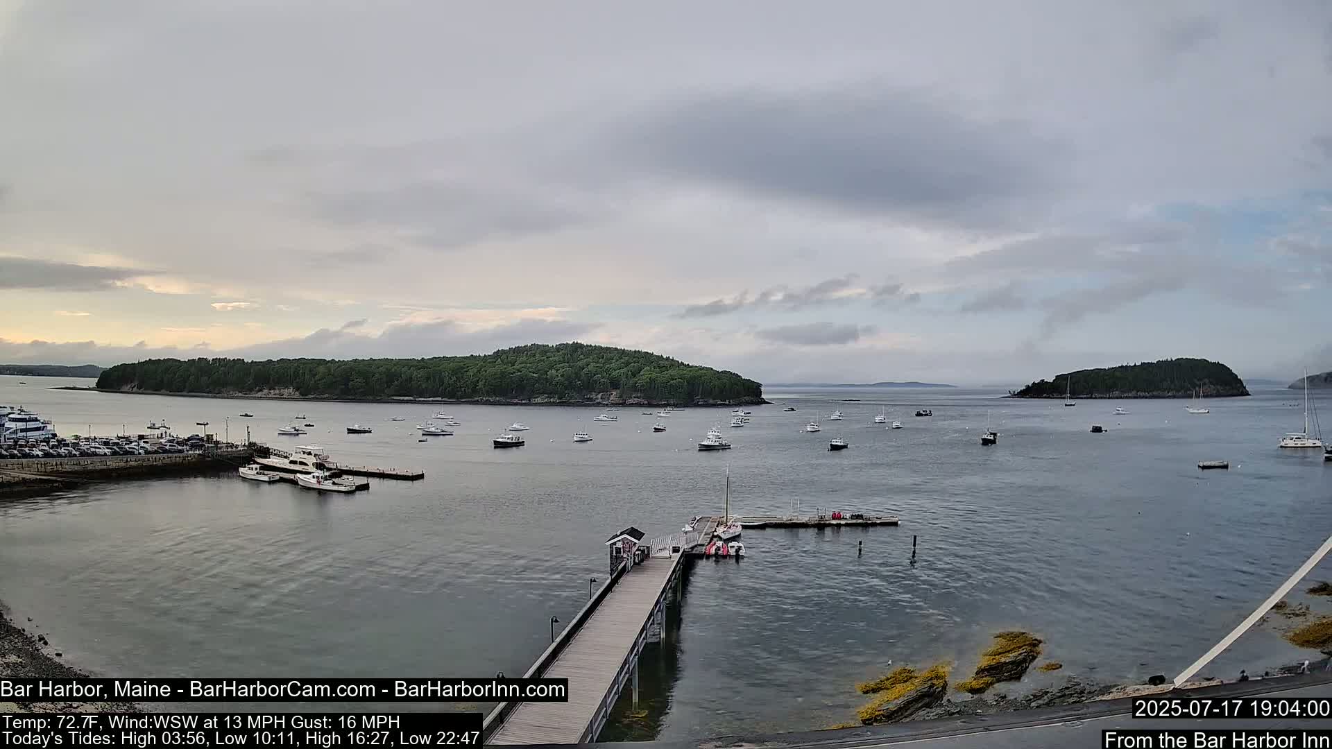 Bar Harbor North View Live Cam - Maine, USA