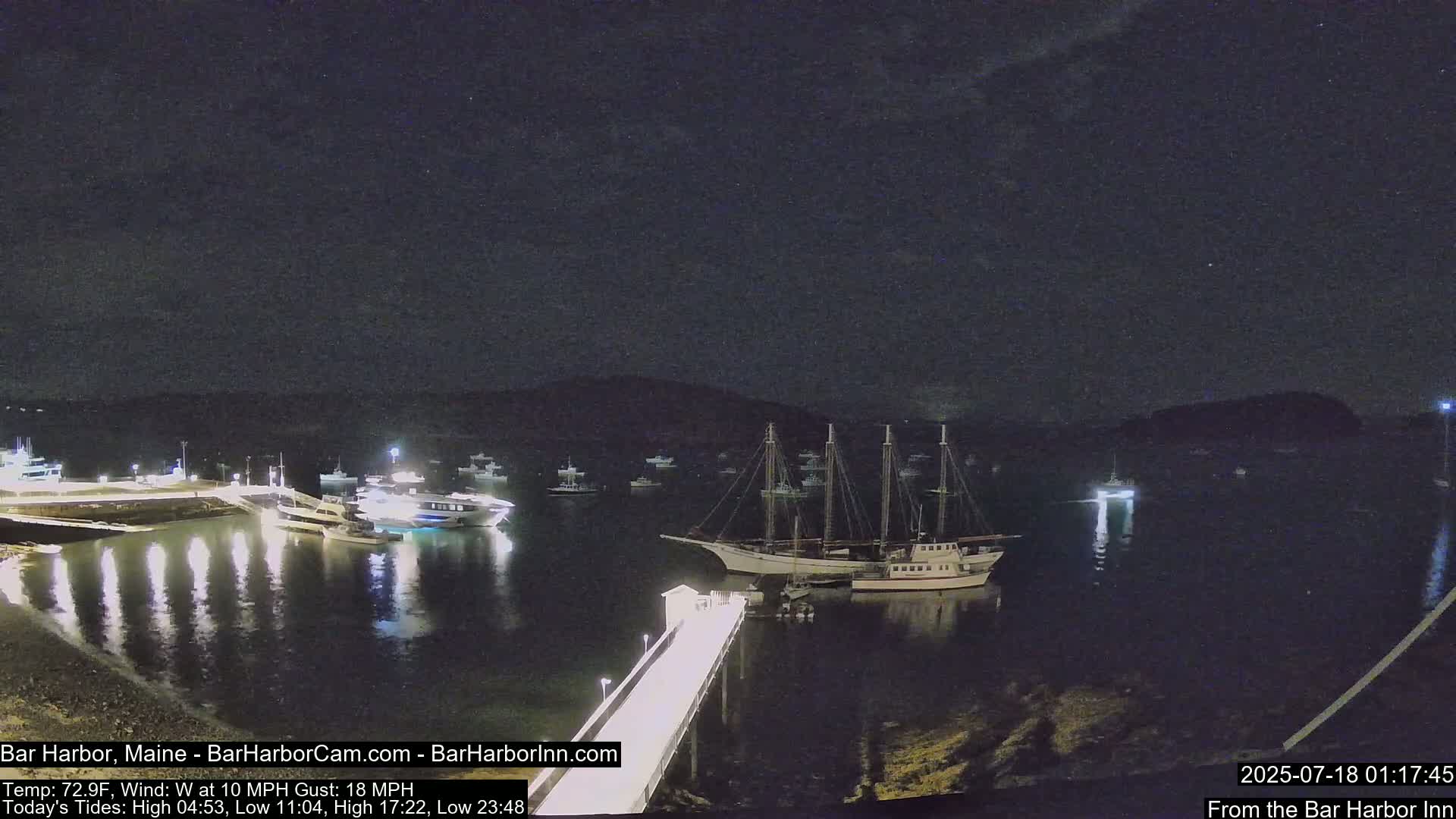 Bar Harbor North View Live Cam - Maine, USA
