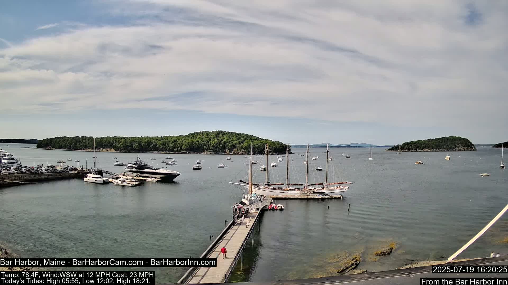 Bar Harbor North View Live Cam - Maine, USA
