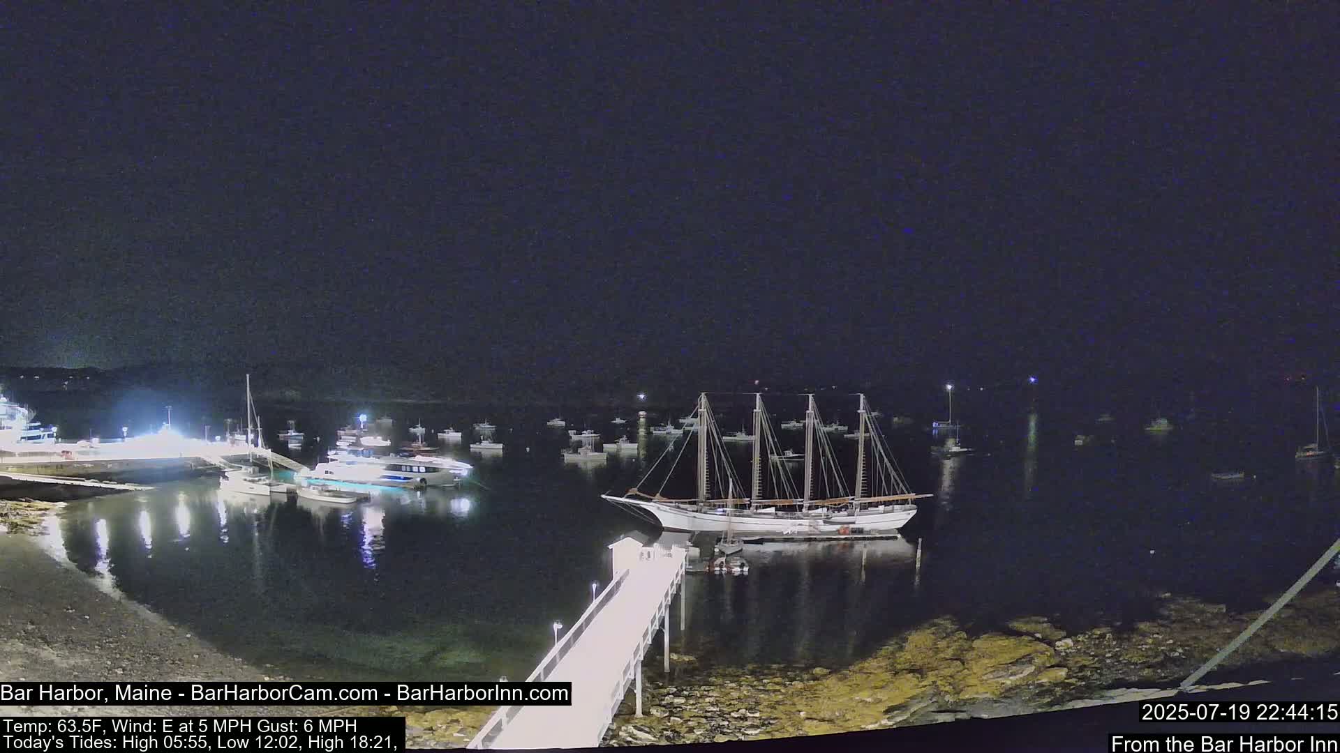 Bar Harbor North View Live Cam - Maine, USA