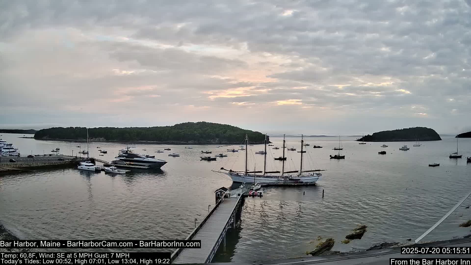 Bar Harbor North View Live Cam - Maine, USA