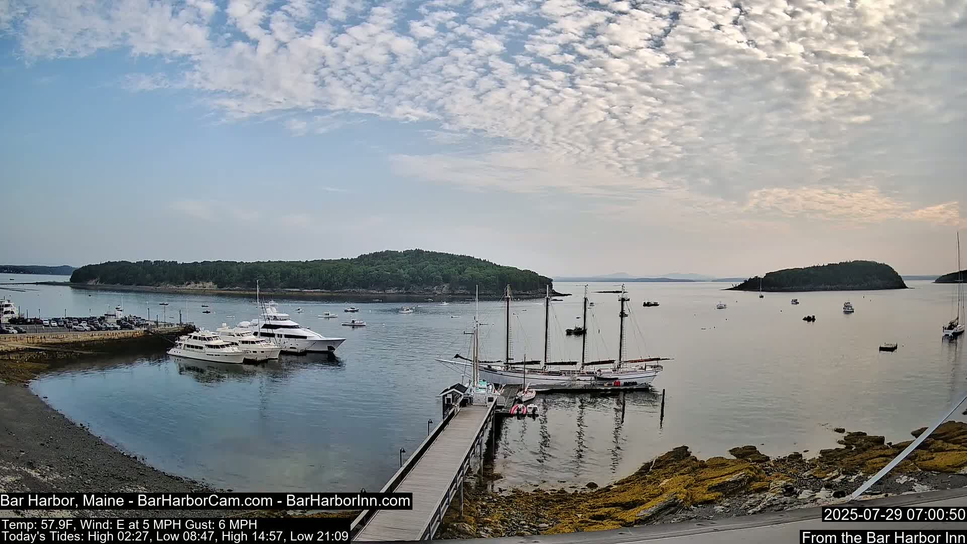 Bar Harbor North View Live Cam - Maine, USA