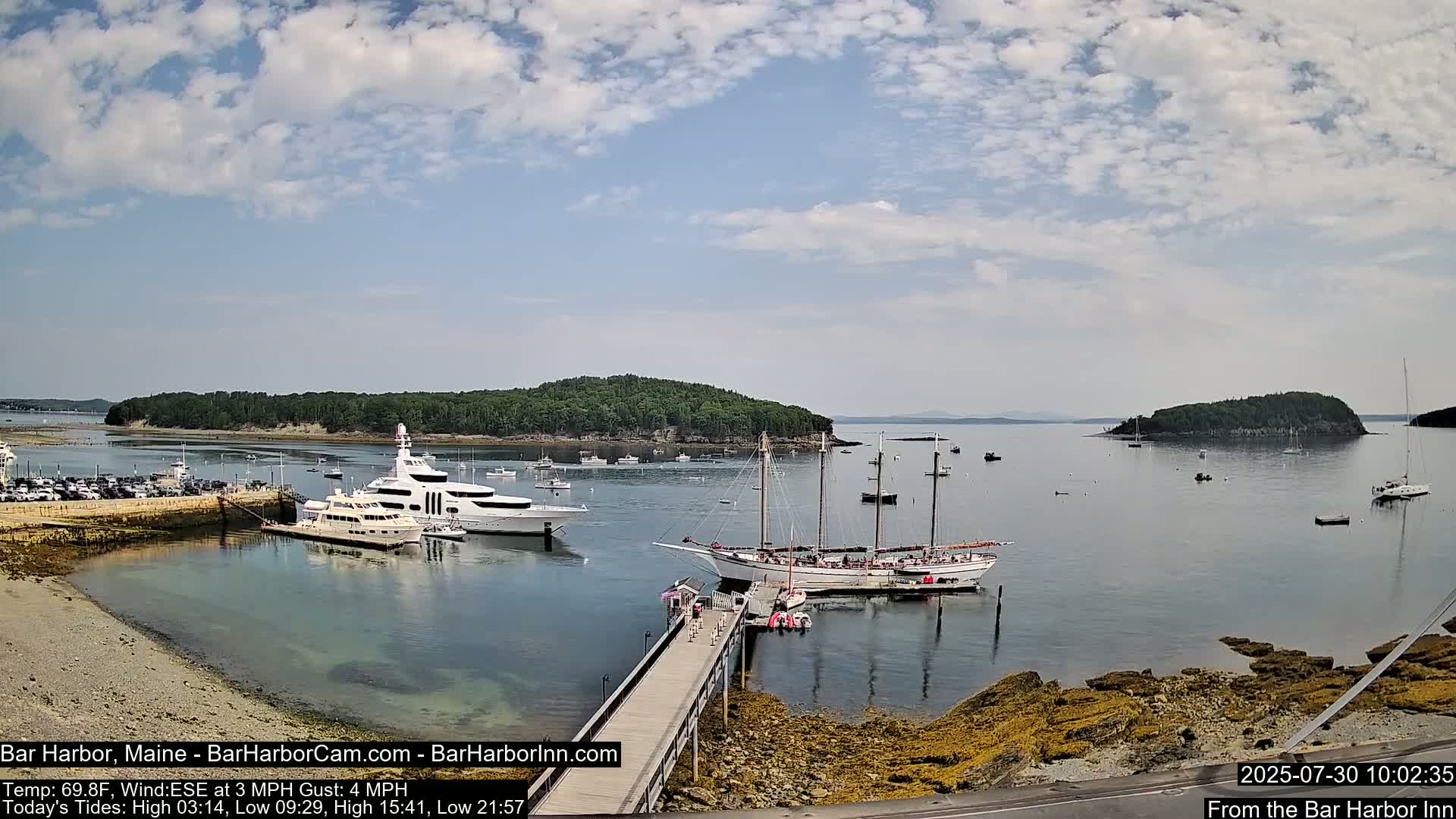 Bar Harbor North View Live Cam - Maine, USA