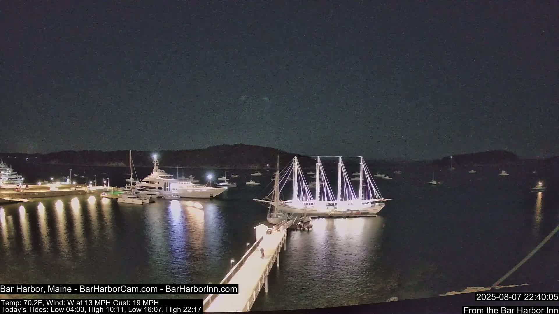 Bar Harbor North View Live Cam - Maine, USA