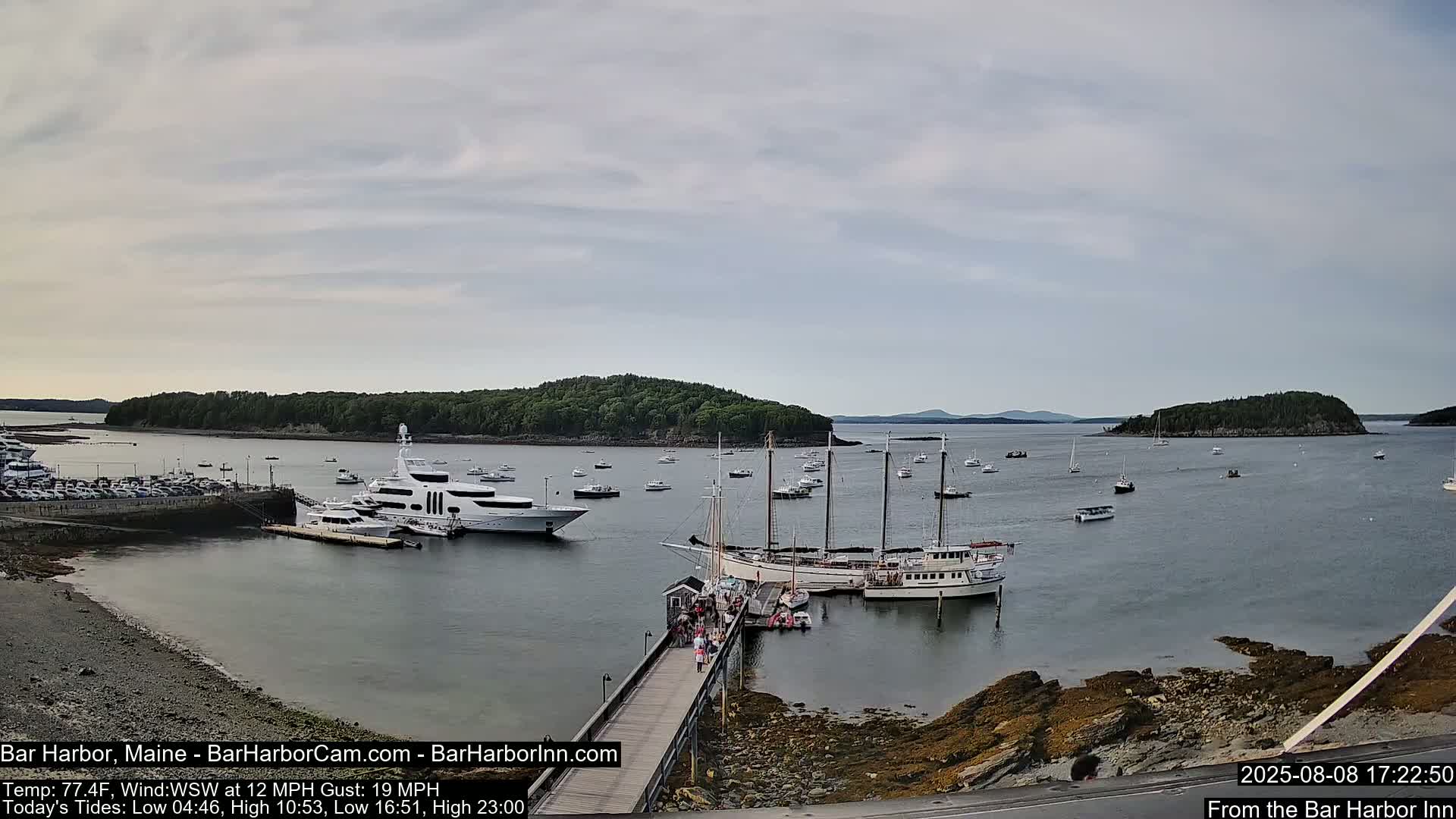 Bar Harbor North View Live Cam - Maine, USA