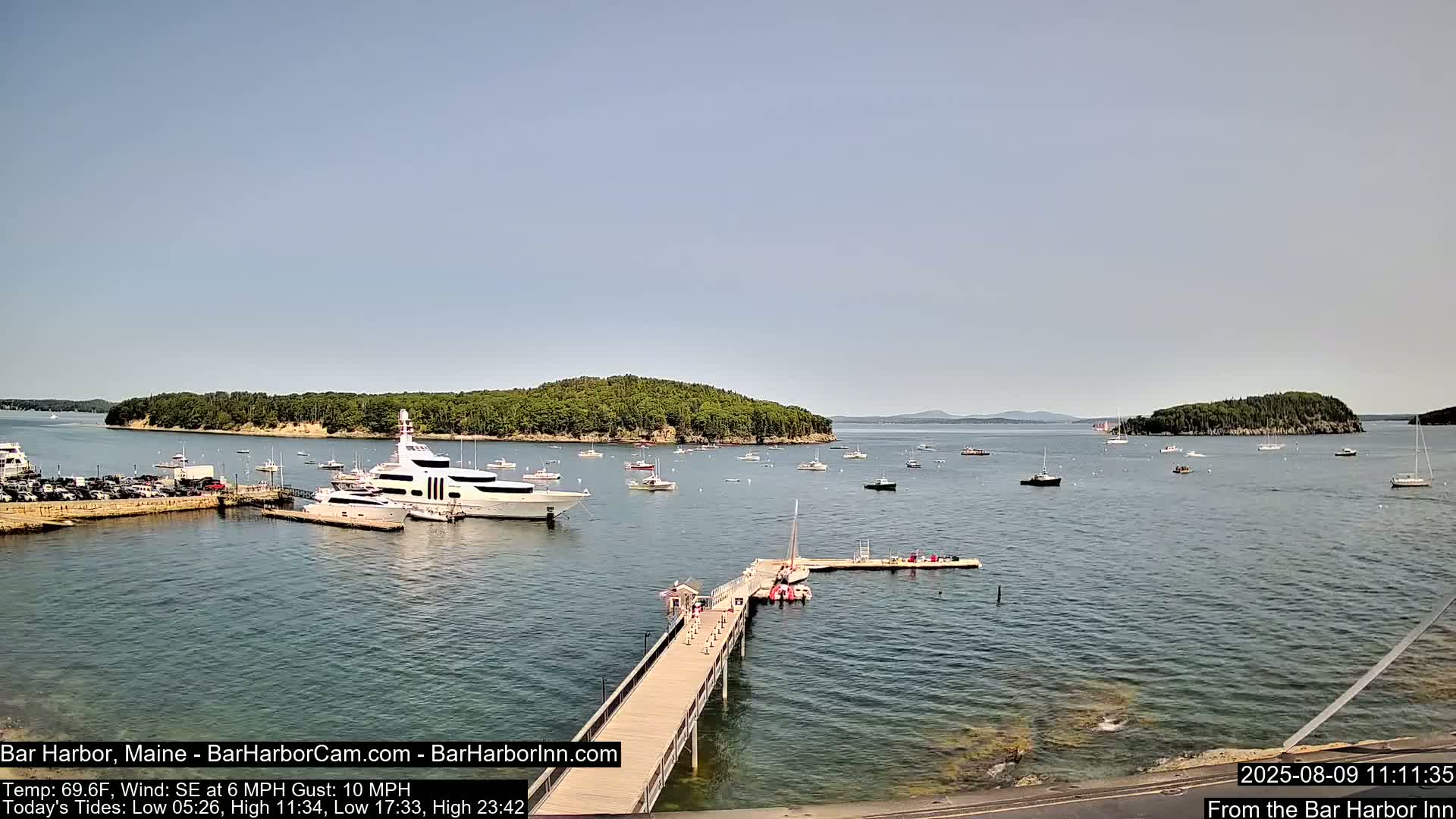 Bar Harbor North View Live Cam - Maine, USA