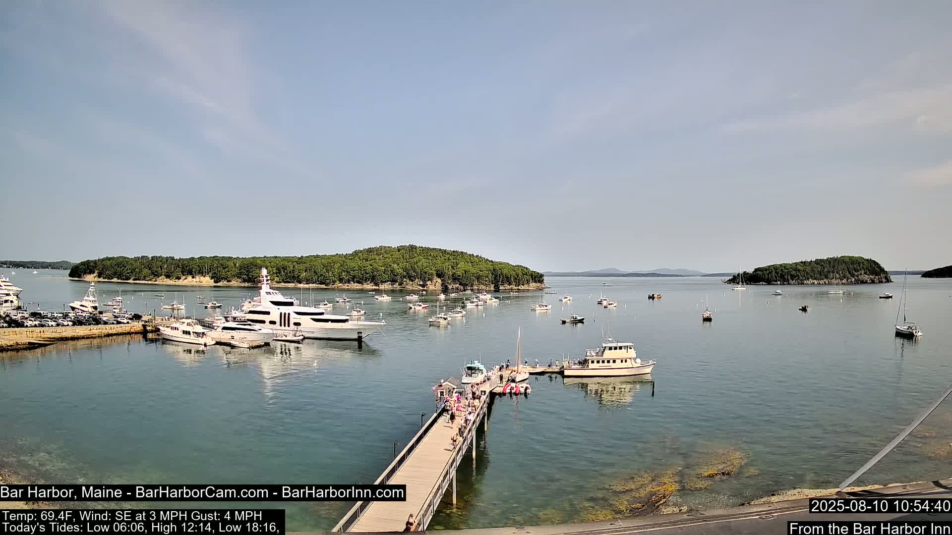 Bar Harbor North View Live Cam - Maine, USA