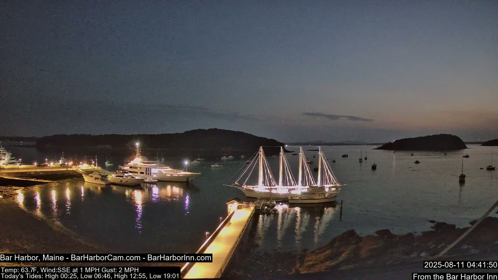 Bar Harbor North View Live Cam - Maine, USA