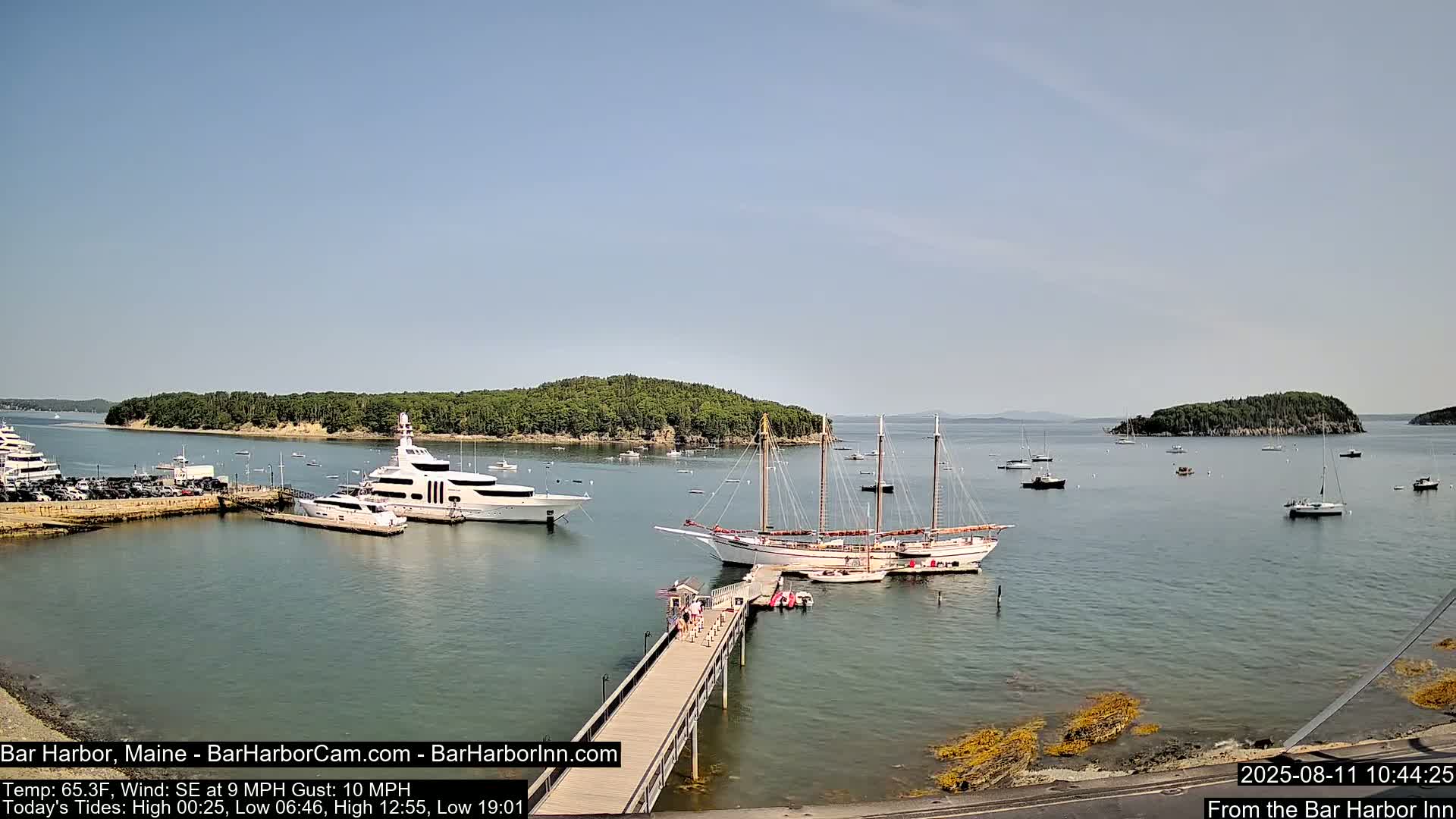 Bar Harbor North View Live Cam - Maine, USA