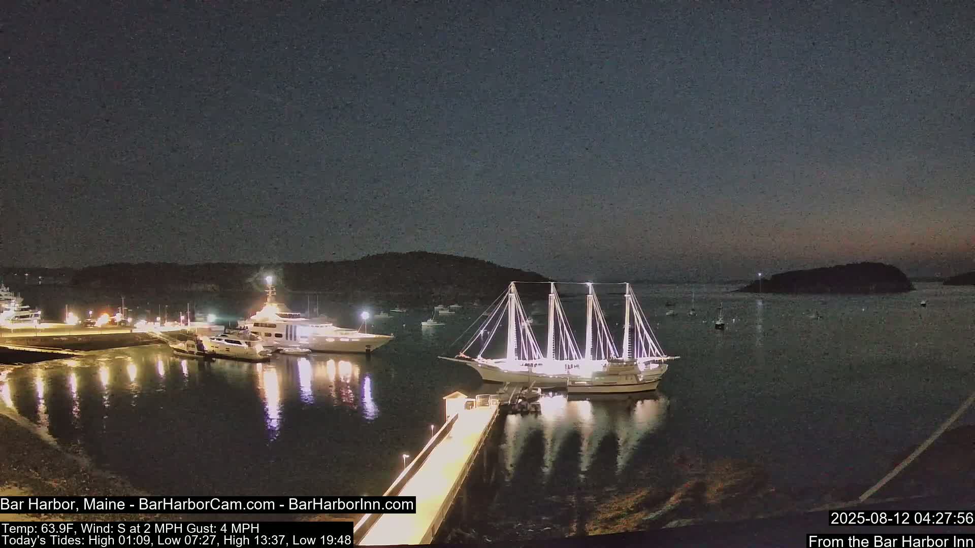 Bar Harbor North View Live Cam - Maine, USA