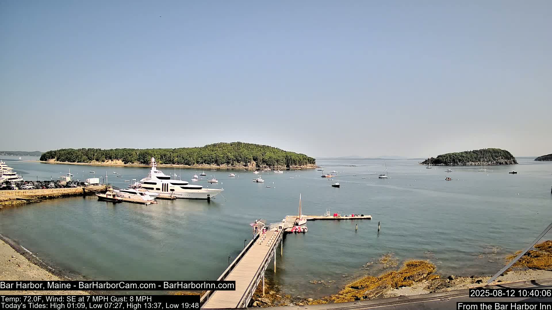 Bar Harbor North View Live Cam - Maine, USA
