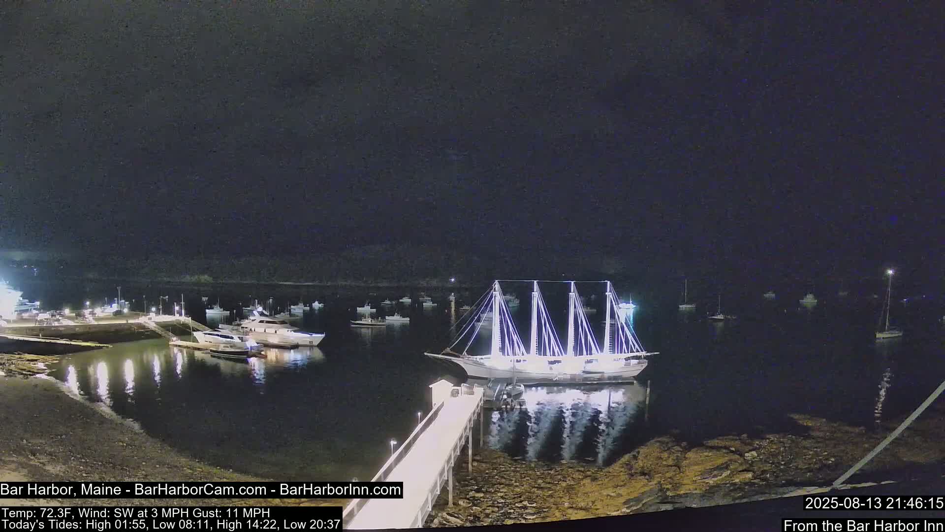 Bar Harbor North View Live Cam - Maine, USA