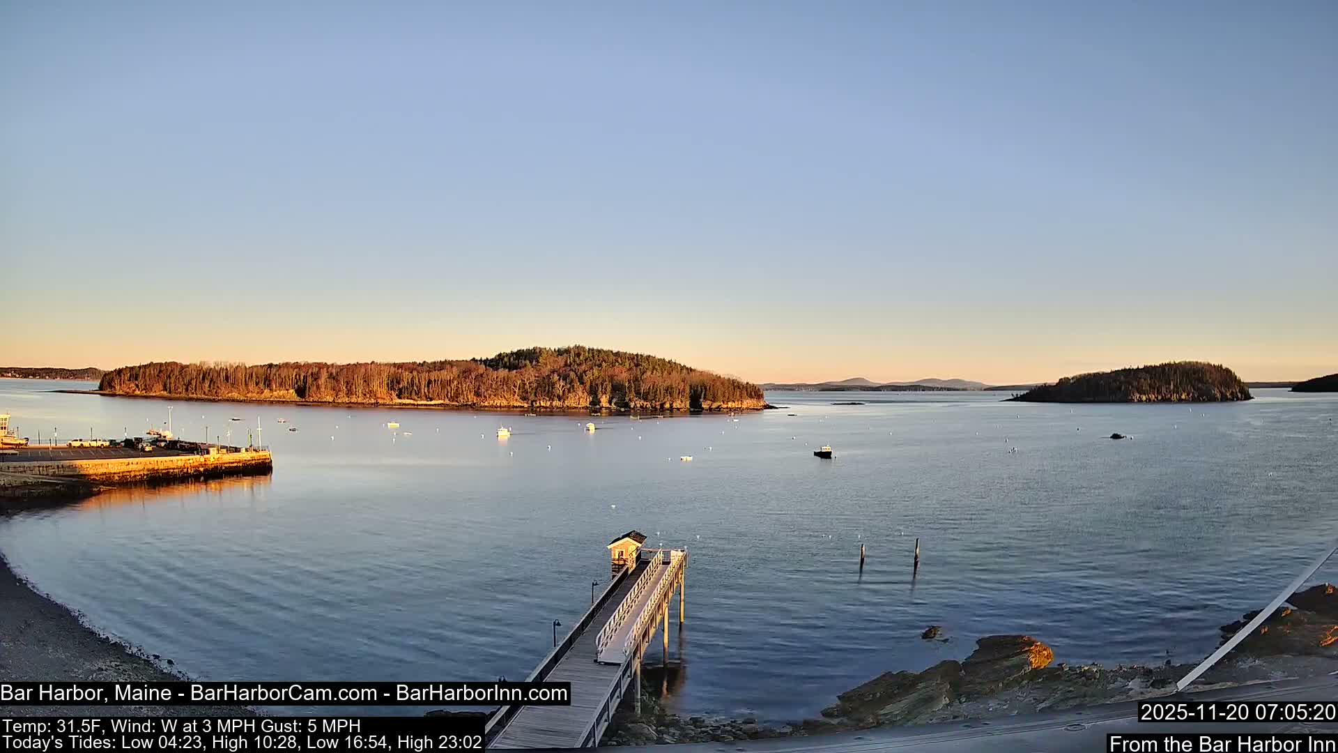 Bar Harbor North View Live Cam - Maine, USA