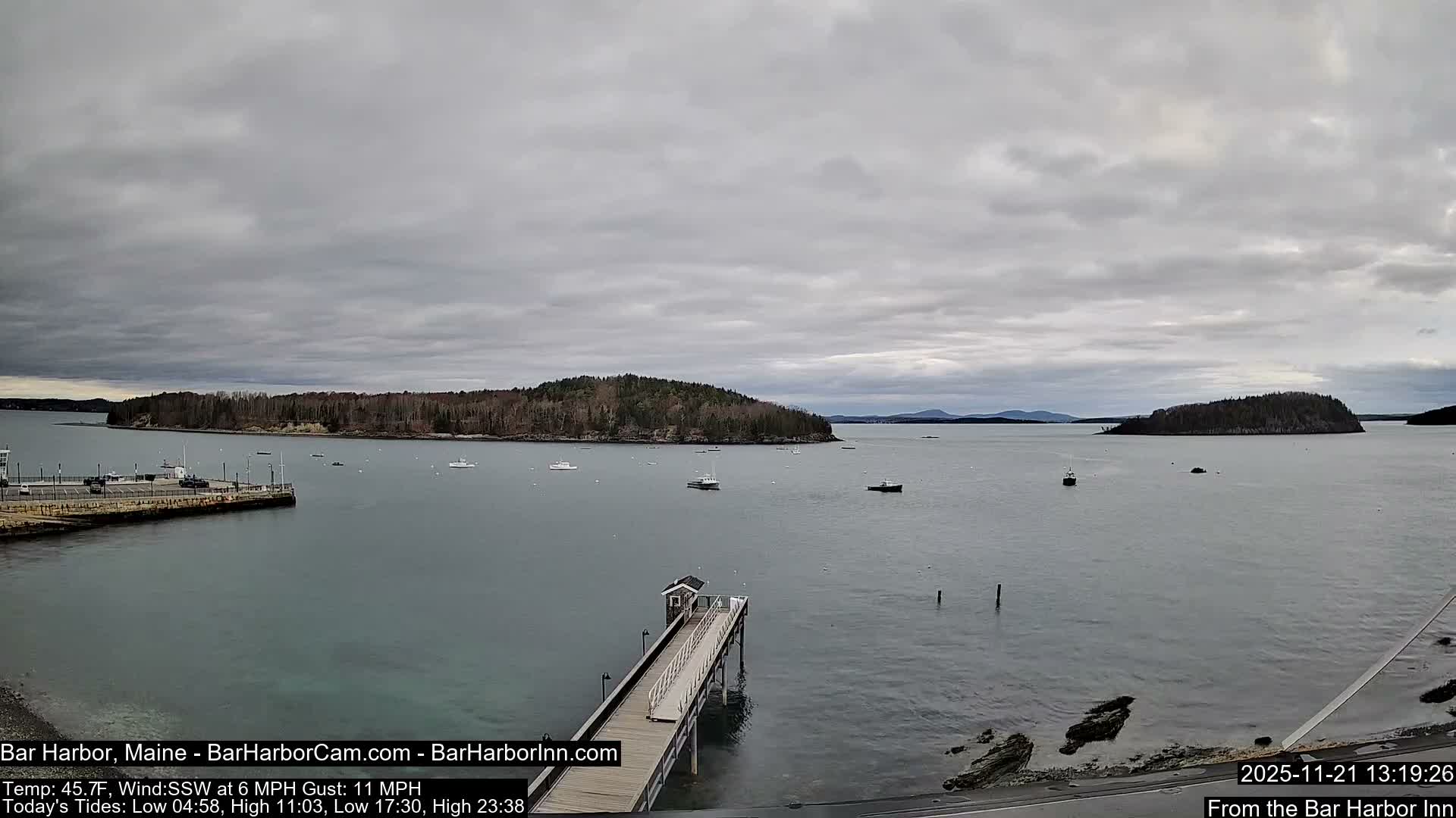 Bar Harbor North View Live Cam - Maine, USA