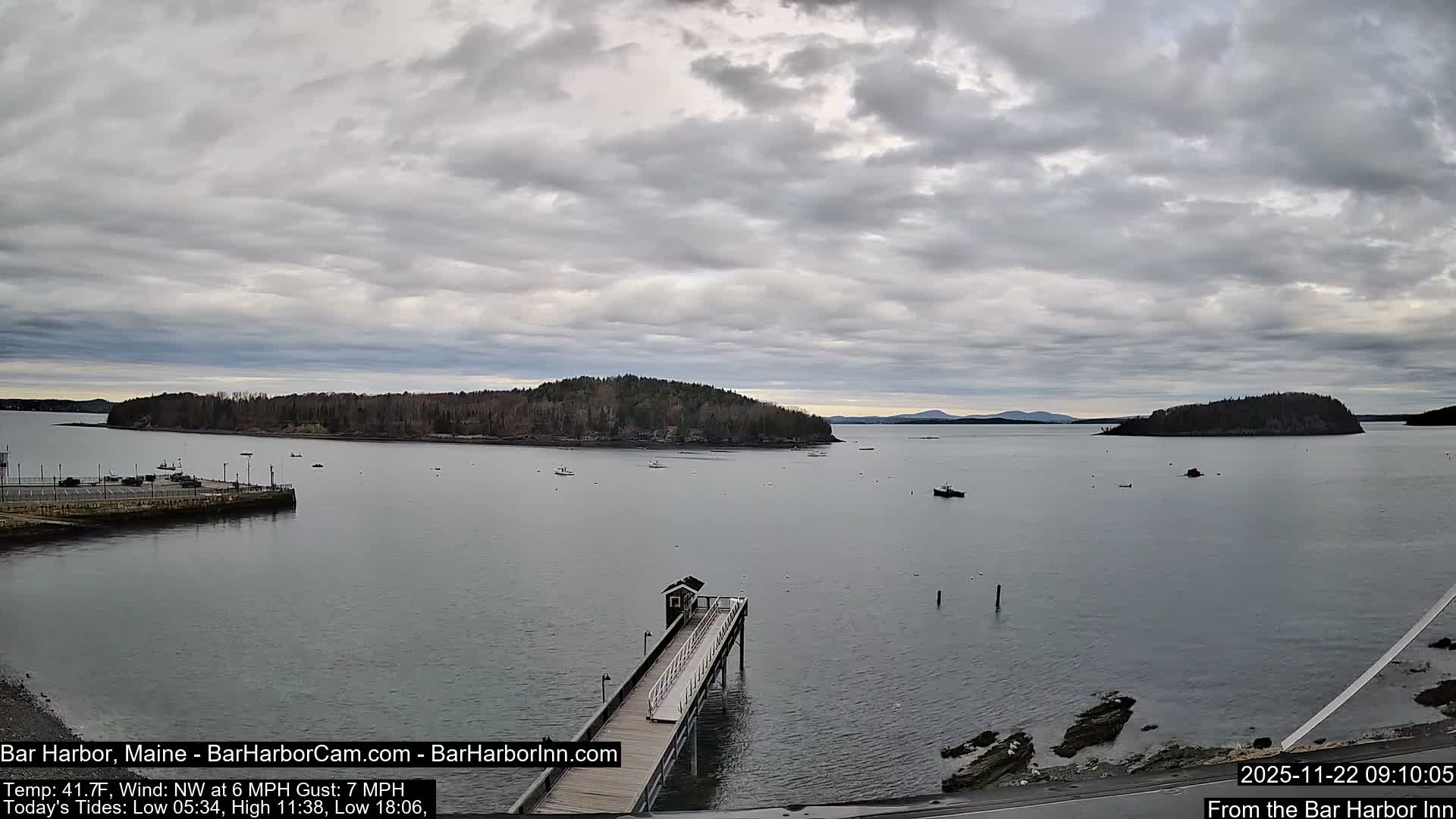 Bar Harbor North View Live Cam - Maine, USA