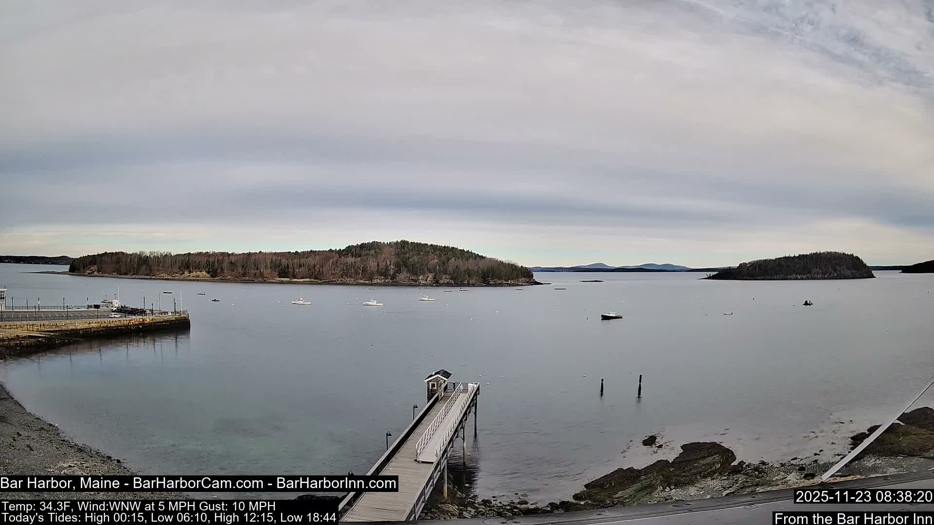 Bar Harbor North View Live Cam - Maine, USA
