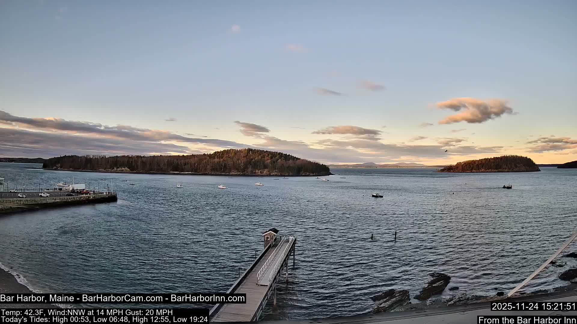 Bar Harbor North View Live Cam - Maine, USA