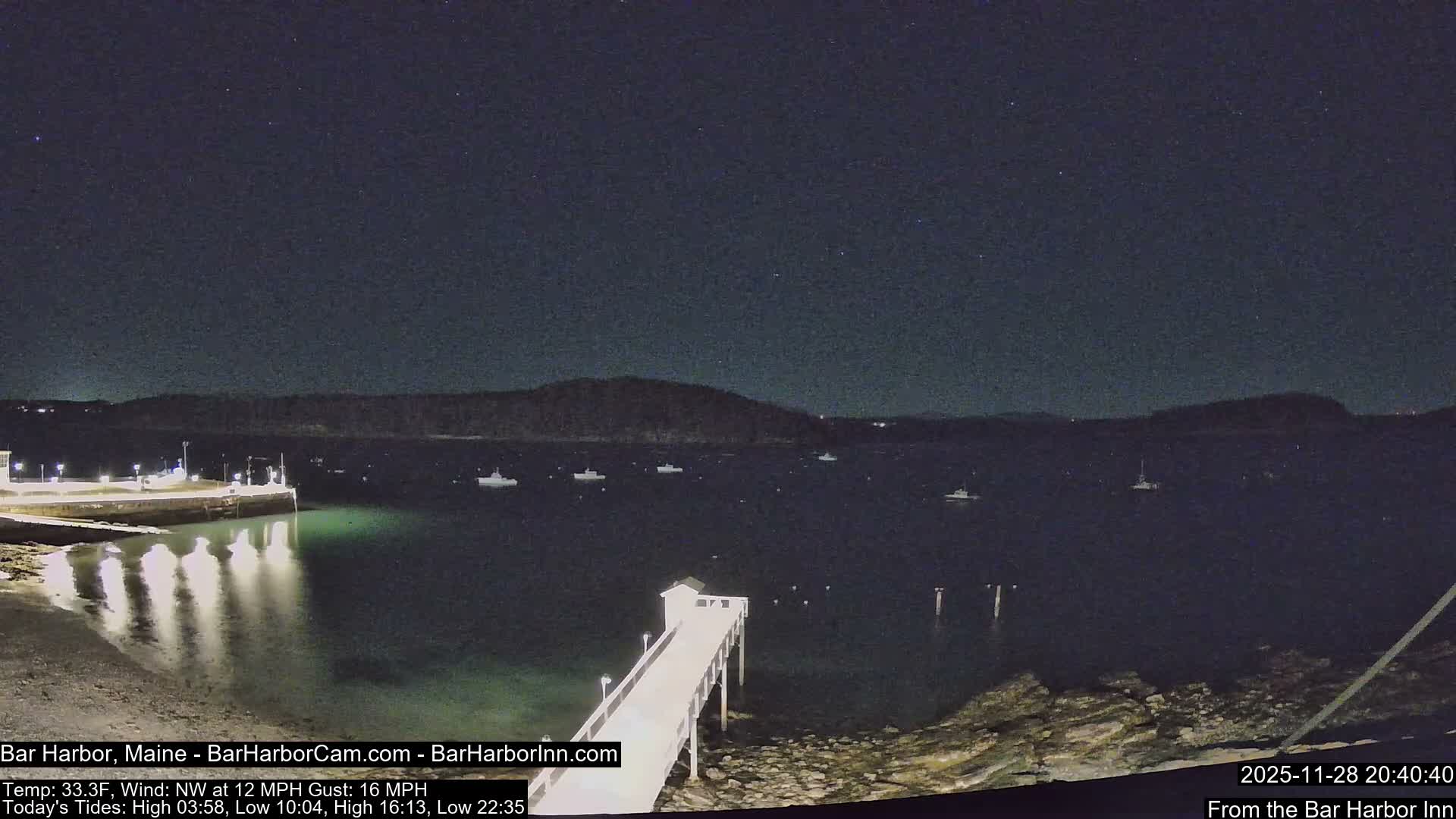 Bar Harbor North View Live Cam - Maine, USA