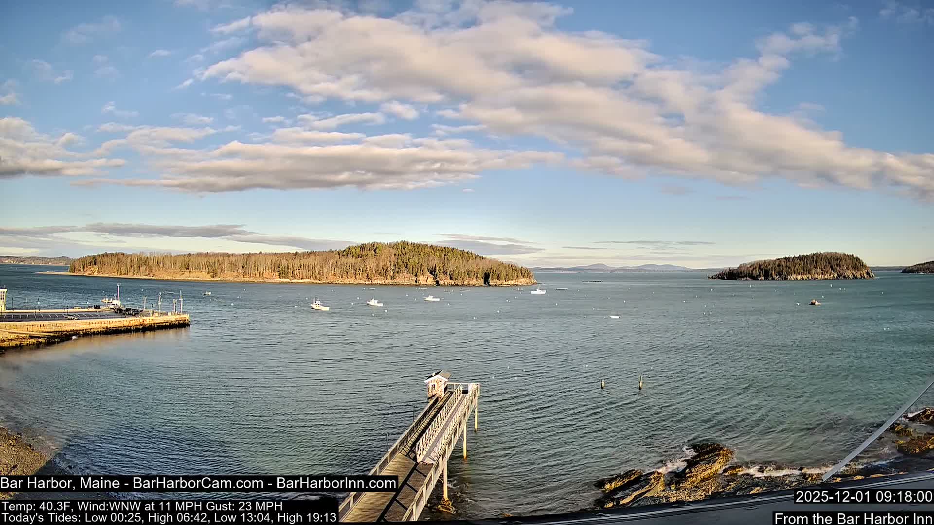 Bar Harbor North View Live Cam - Maine, USA